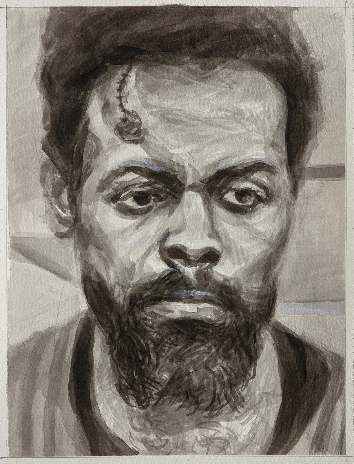 Boxing Portrait - Amiri Baraka (after Fred McDarrah), 2024