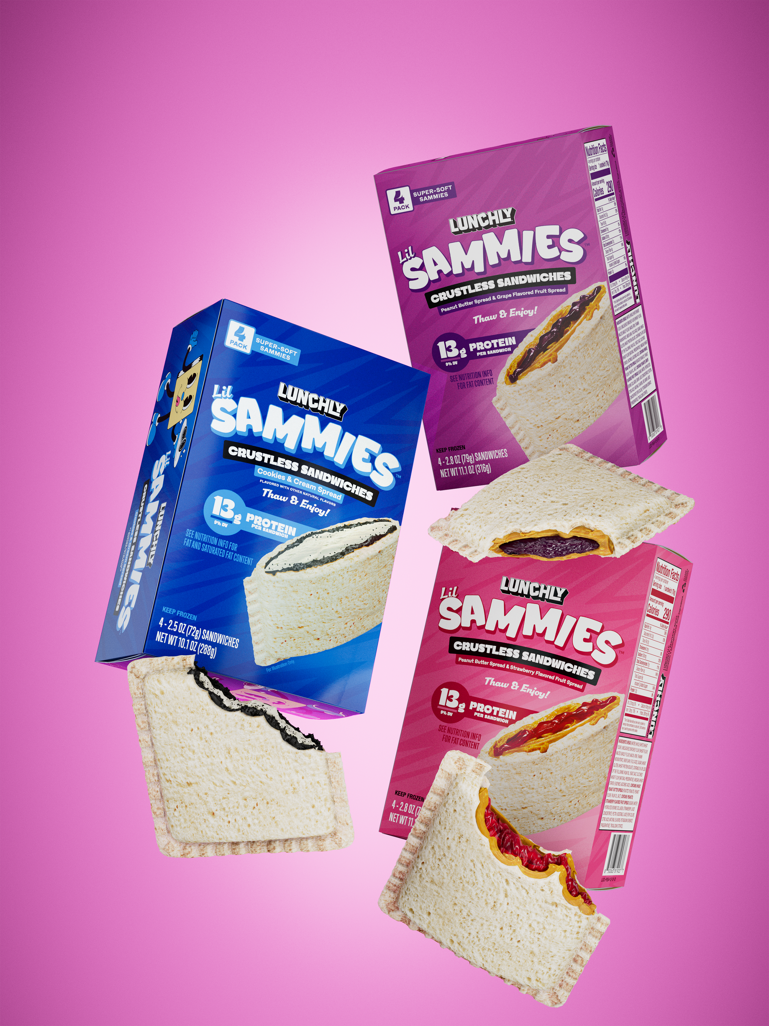 Lunchly Lil Sammies Packaging