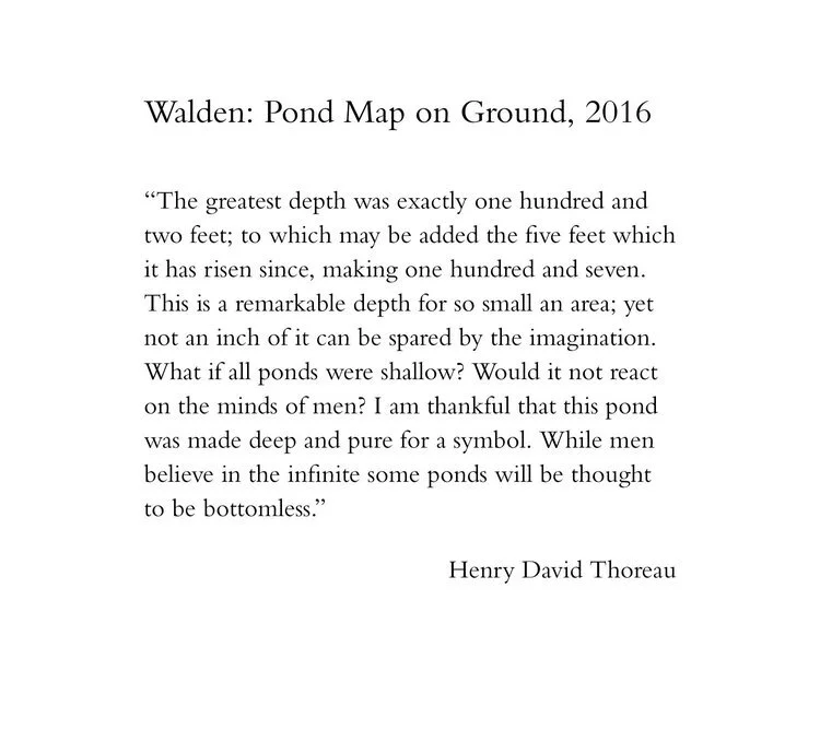 Walden Pond Map on Ground