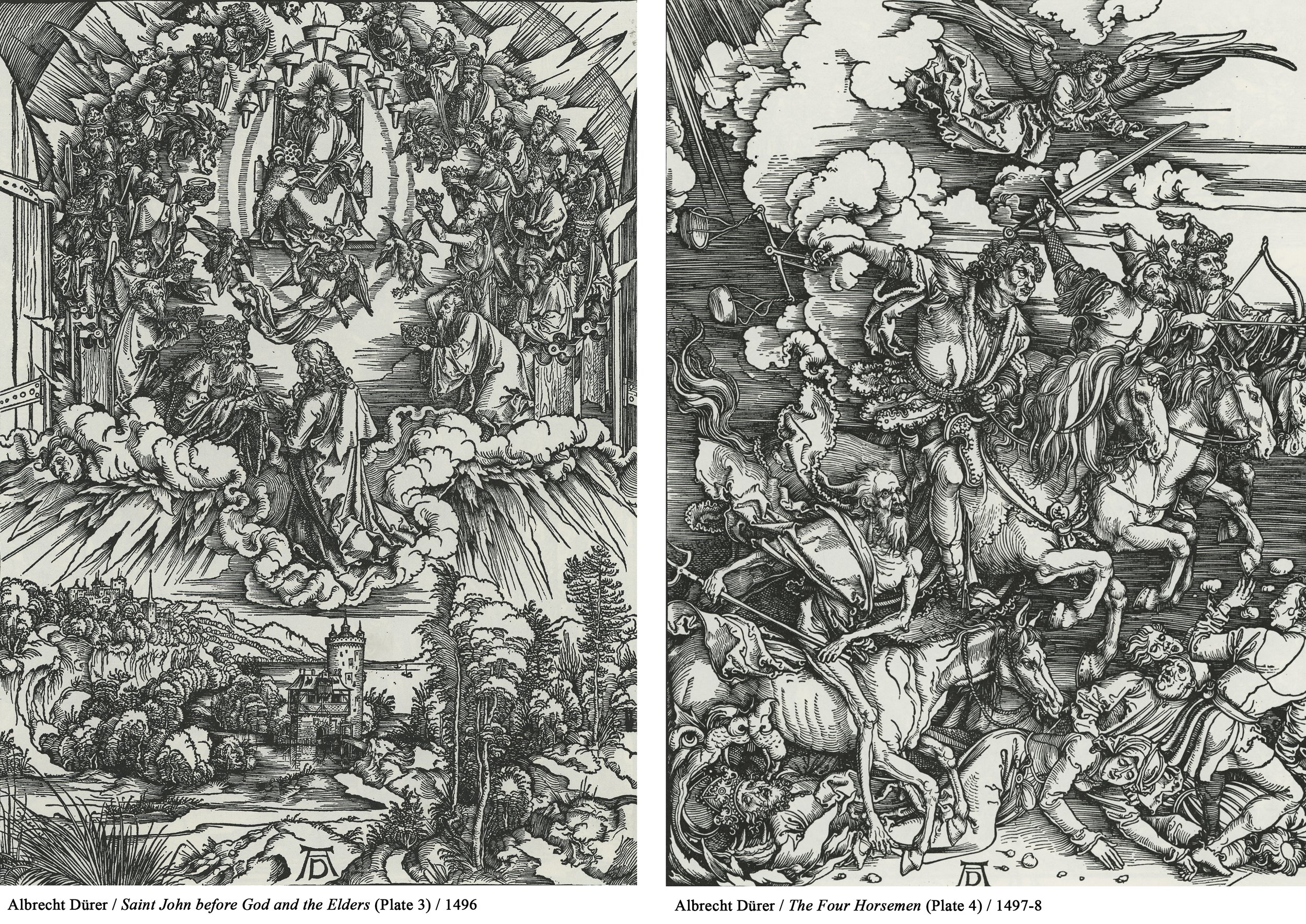 Durer Apocalypse, Plates #3 and 4