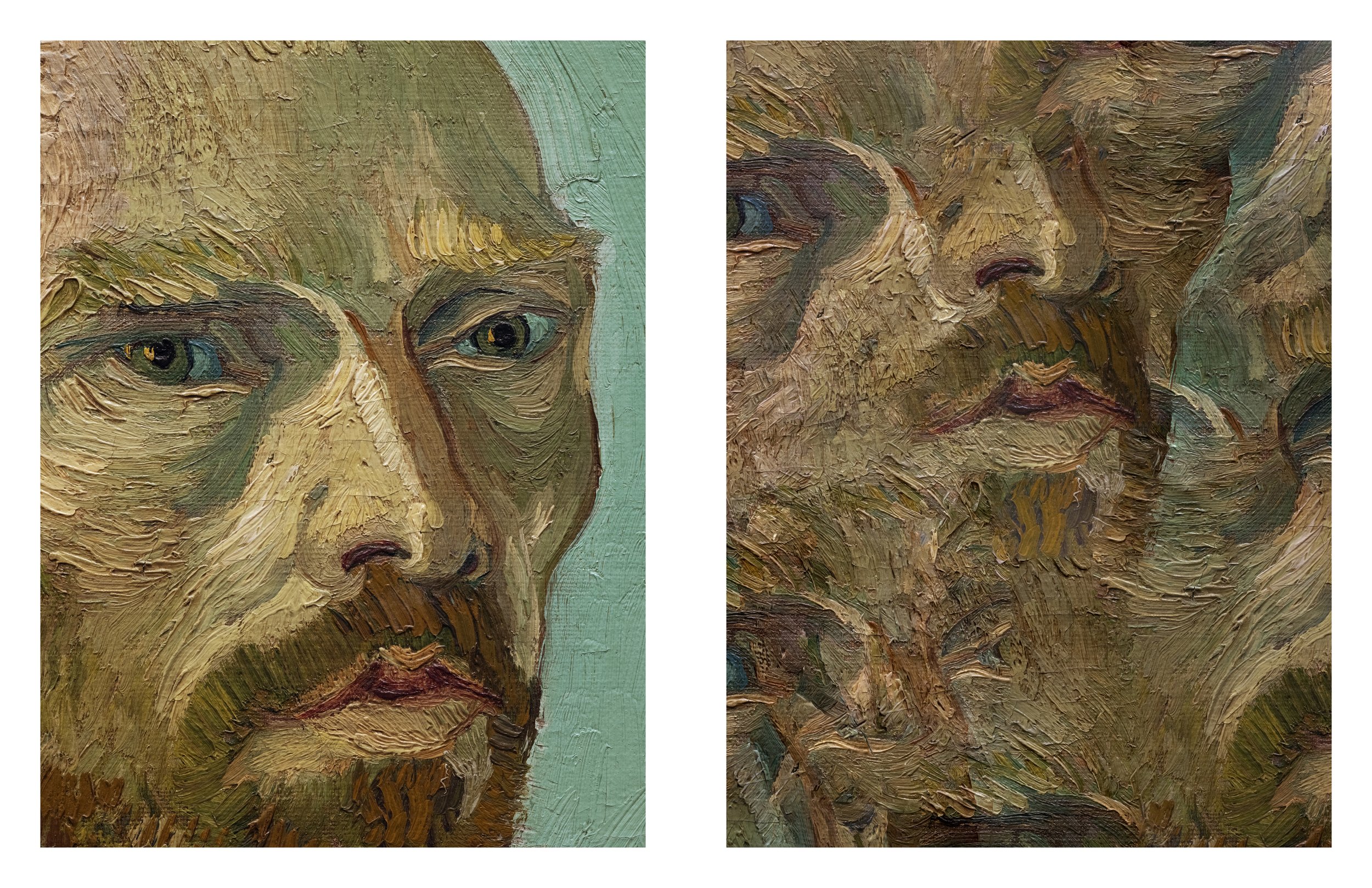 Multiple Exposures of Self-Portrait Dedicated to Paul Gauguin by Vincent Van Gogh, Painting in the Collection of the Harvard Art Museums, 2022