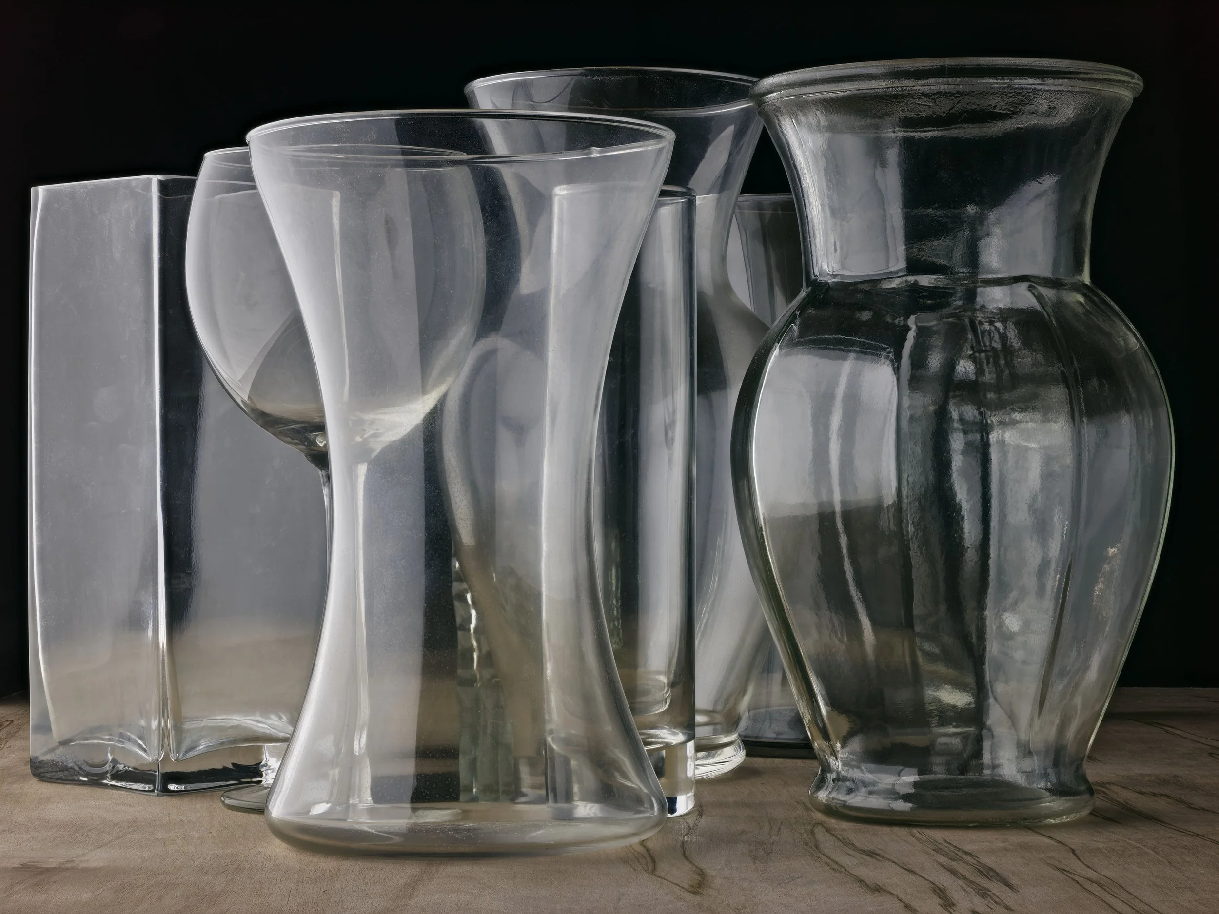 Still Life: Seven Glass Pieces, 2025