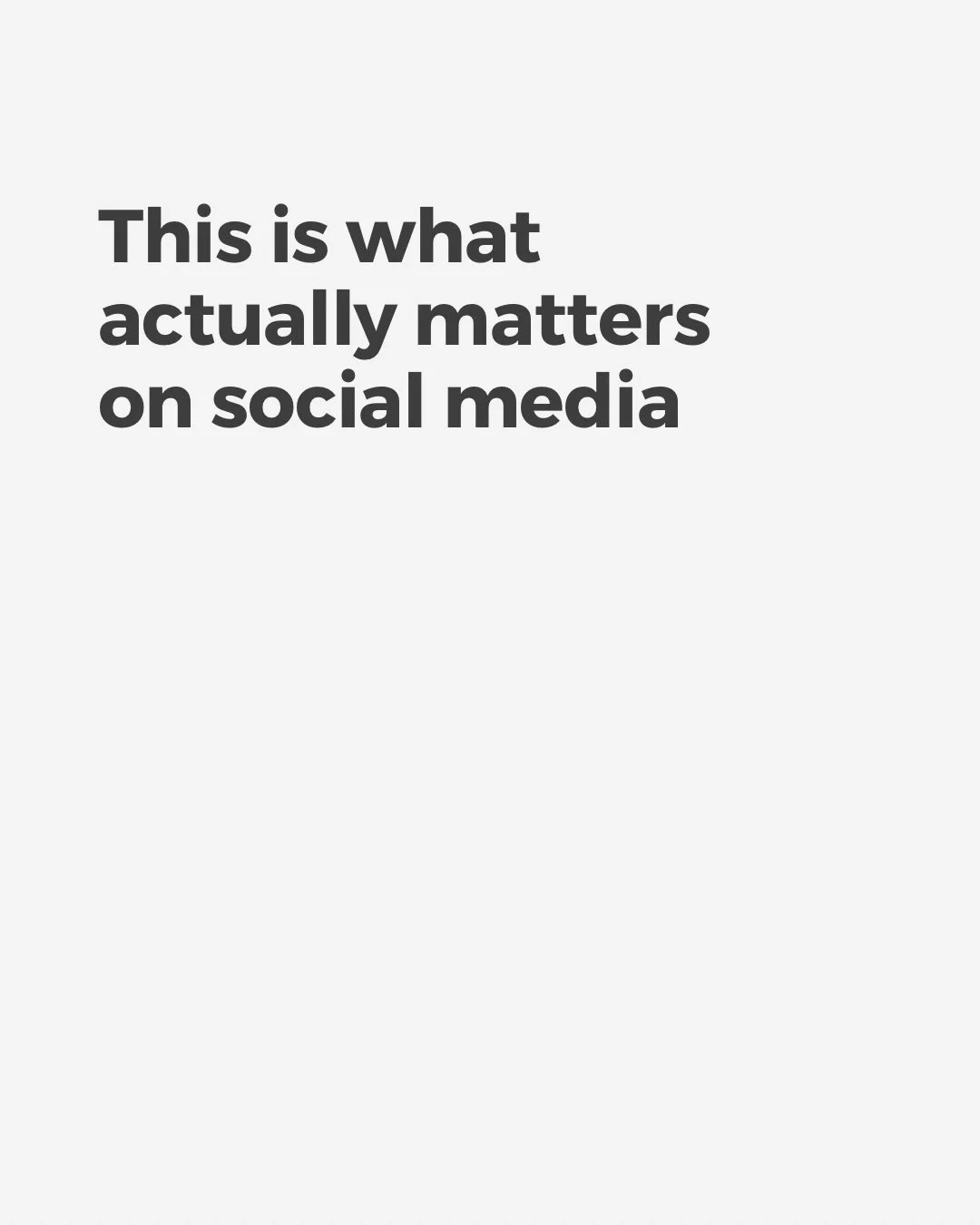 Most businesses aren&rsquo;t far off. They&rsquo;re just focusing on the wrong things. 

If you&rsquo;re not sure what to focus on for your business or industry, send me a message.