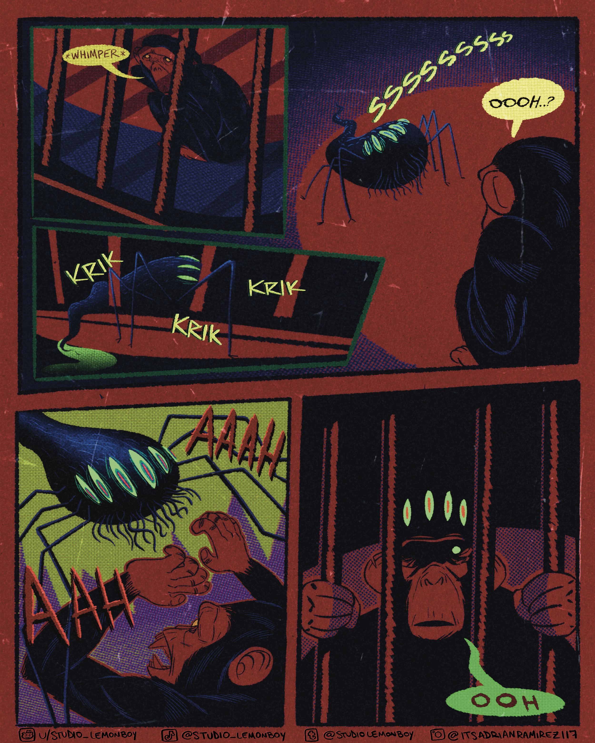 The Experiment pg. 2 - Personal illustration, 2023