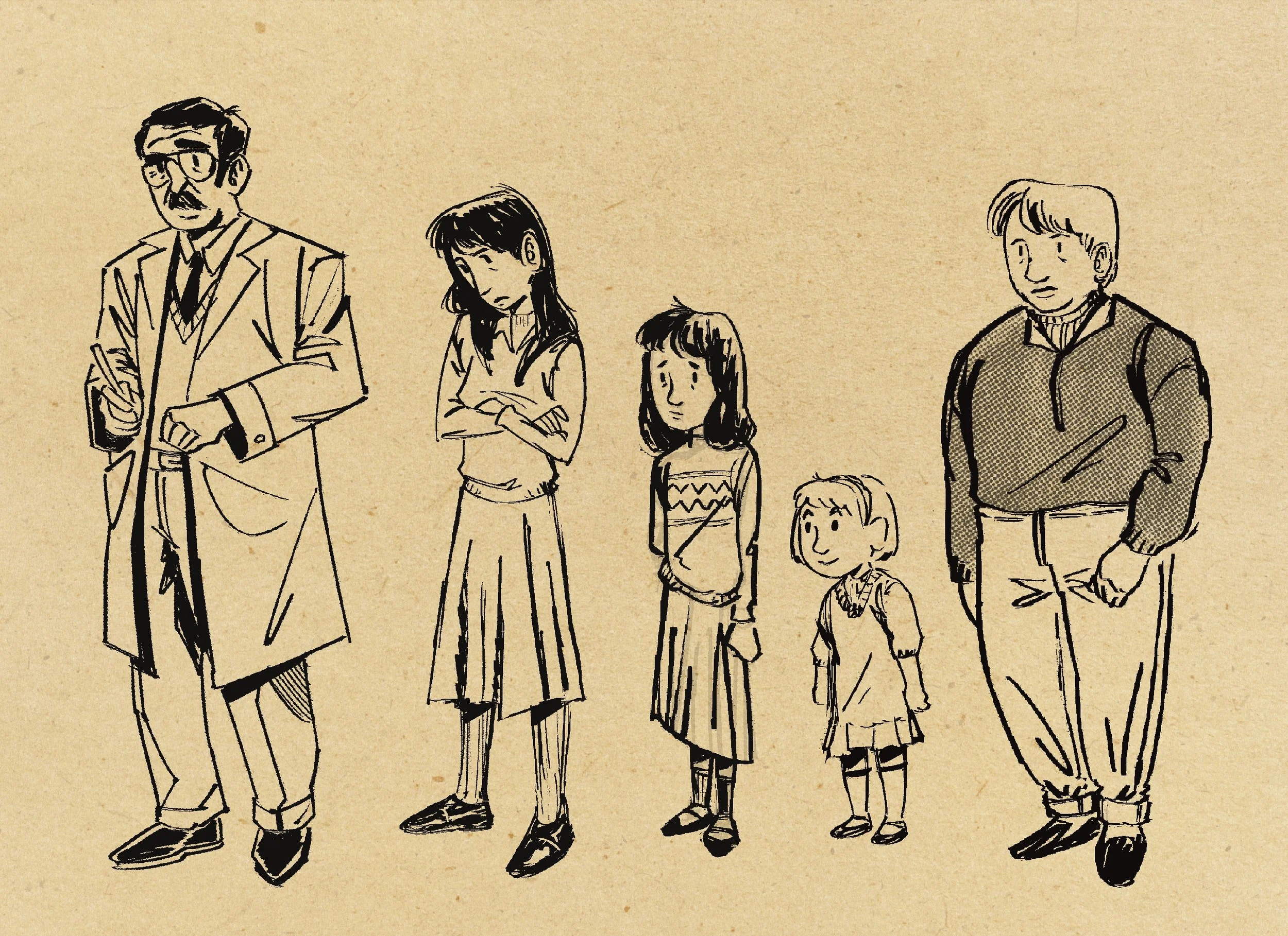 Character Sketches - Lineup