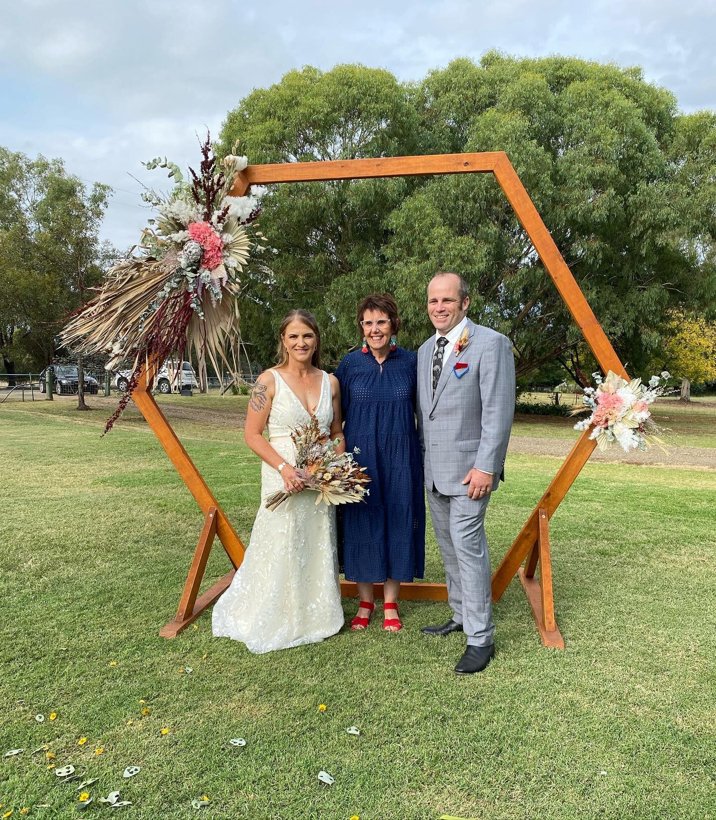 This beautiful occasion was at the family home of Therese &amp; Todd &ldquo; Wattlebee&rdquo; A beautiful gathering of family and friends to make their day extra special ! A huge congratulations to this delightful couple. MR &amp; MRS DAWSON 💖💐🥂🎉