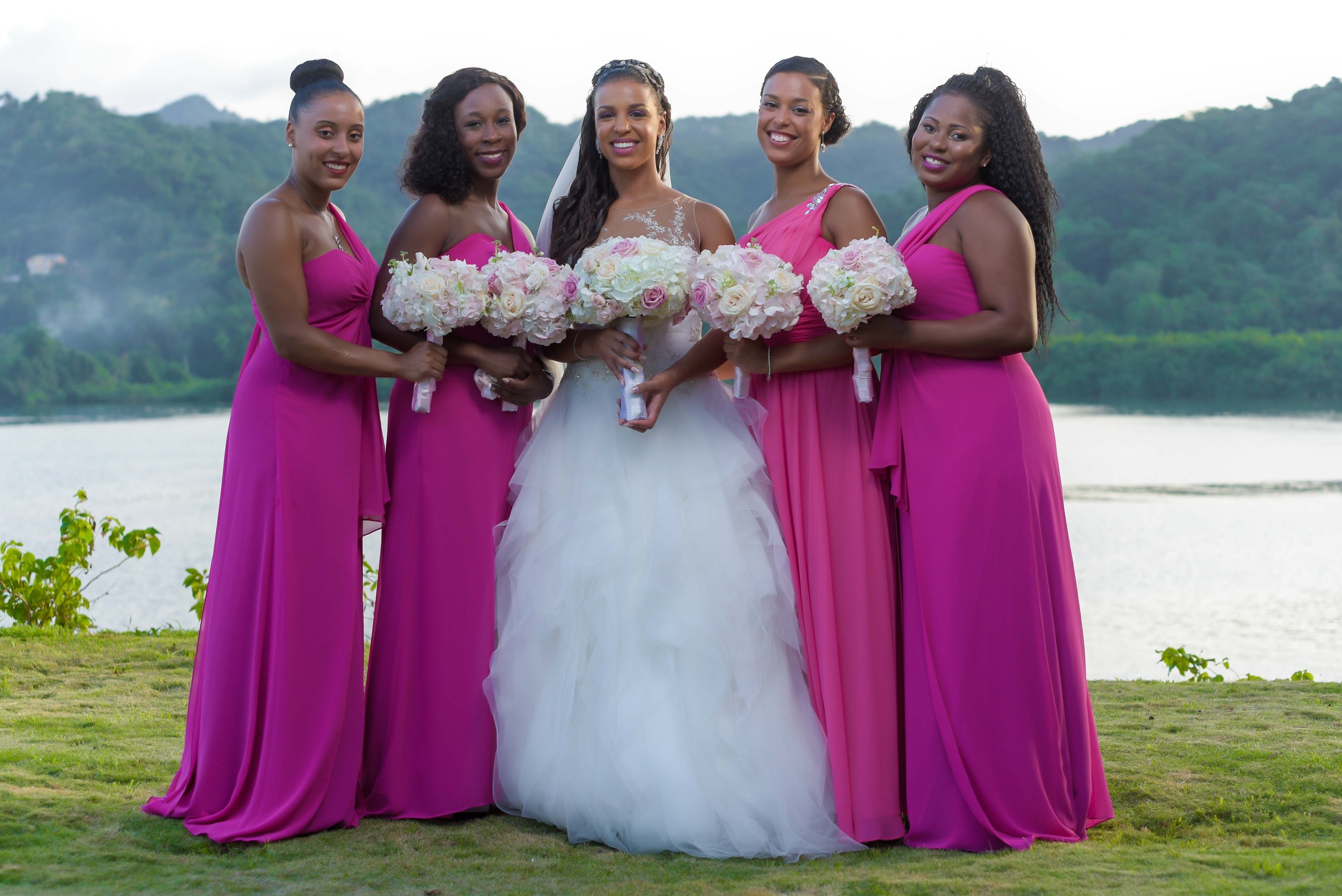 LUZIA WILSON AND BRIDESMAIDS