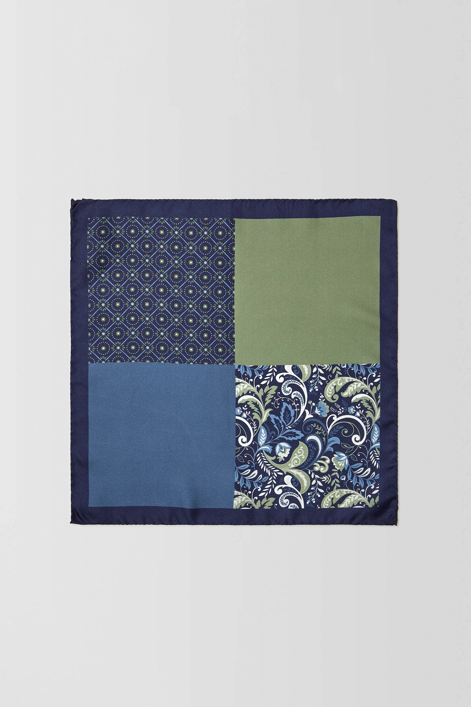  Lattice 4-Way Pocket Square  
PCAW100016 Olive