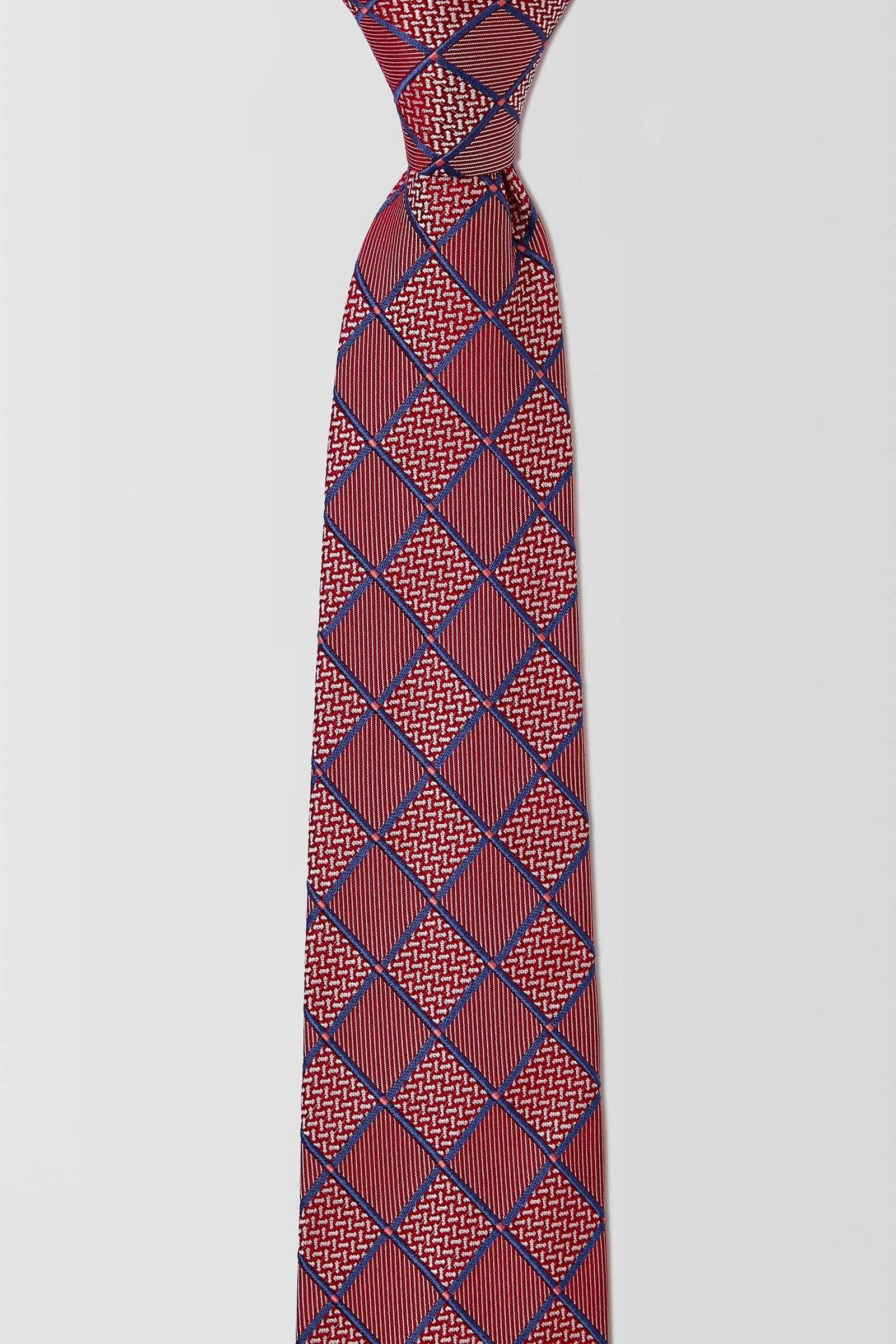  Chessboard Geo 7.5cm Tie  
PCAW100010 Red