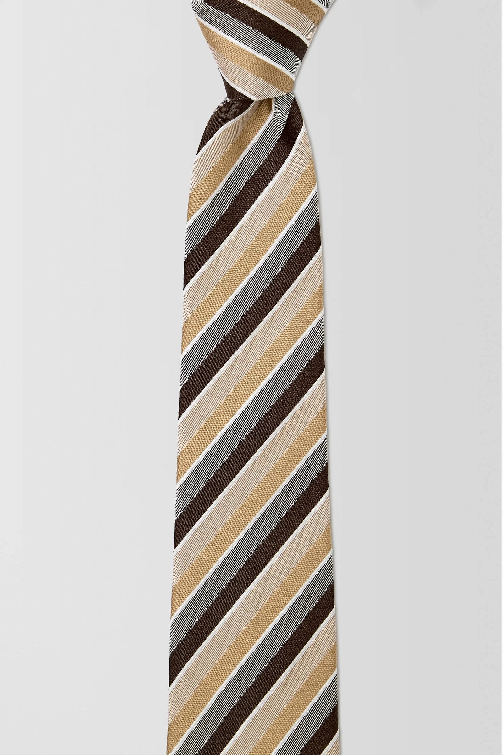  Grosgrain Stripe 7.5cm Tie  
PCAW100007 Taupe