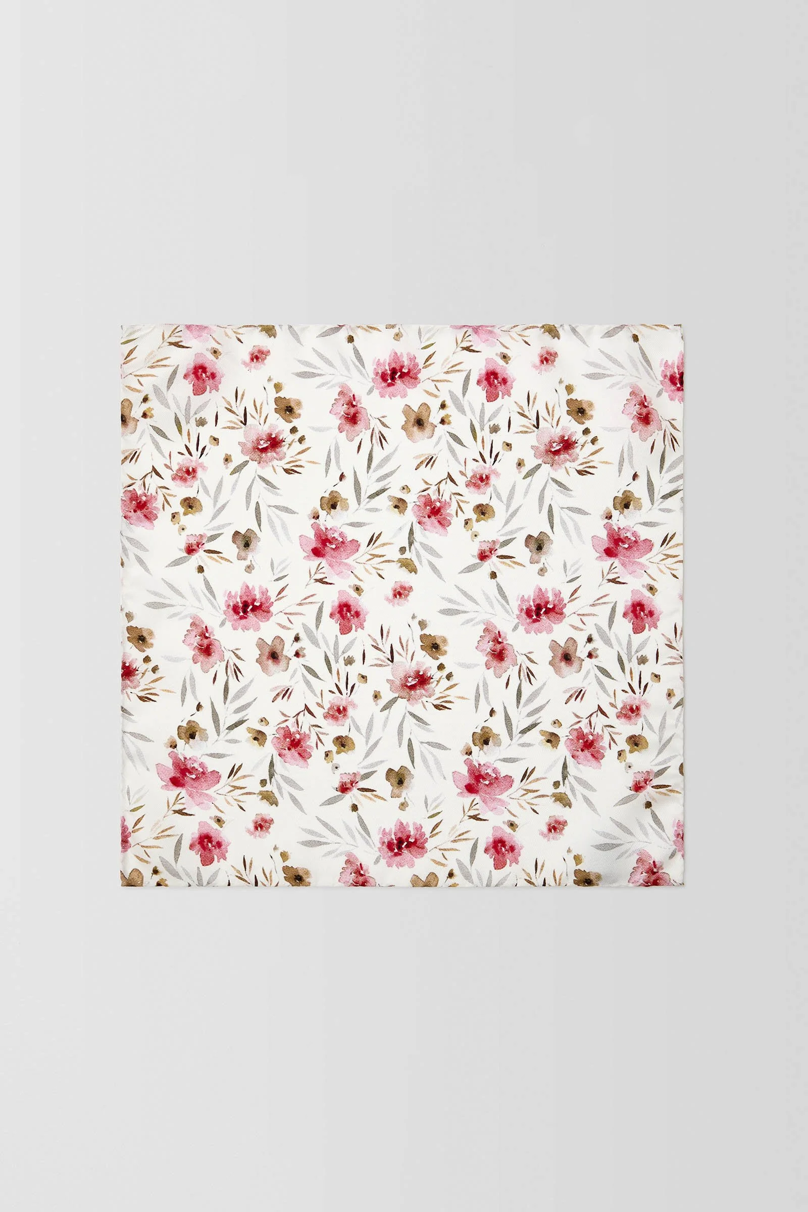  Painted Floral Pocket Square  
PCAW100020 Vermilion