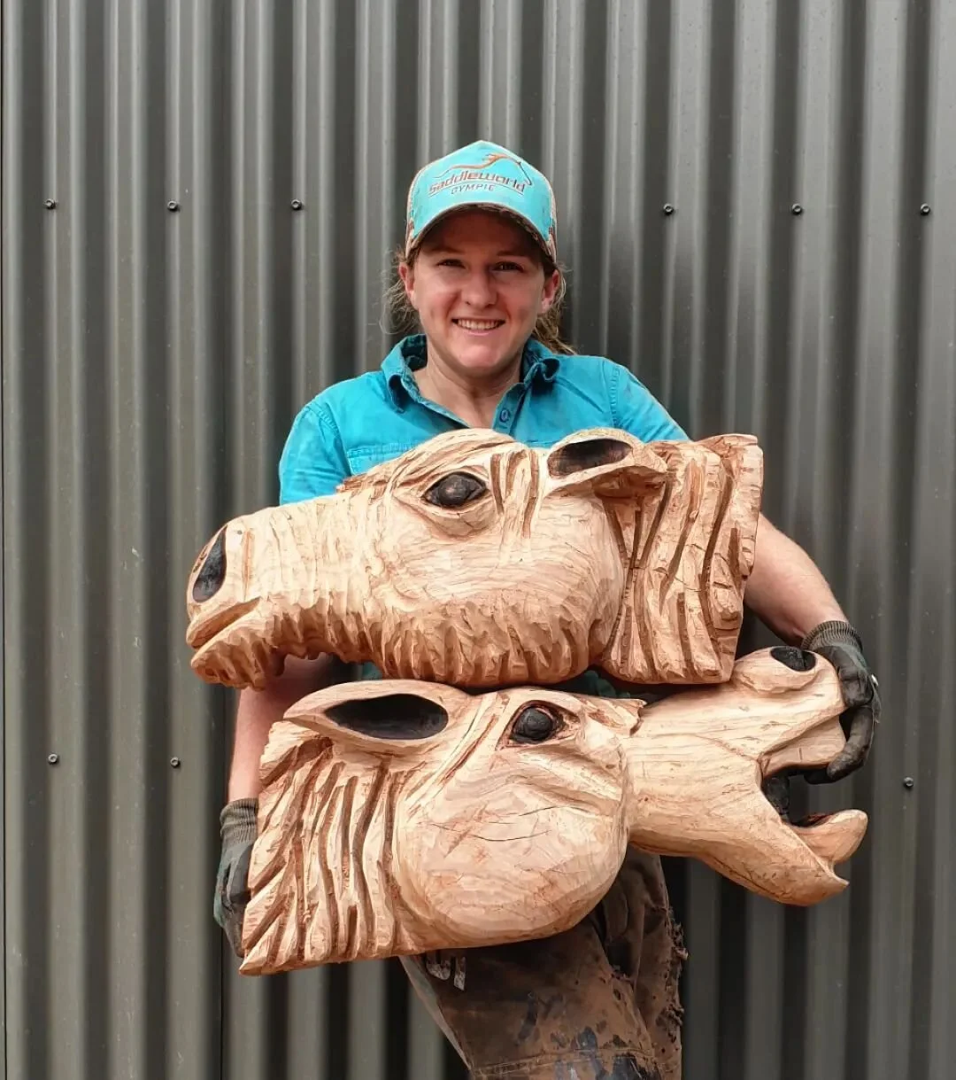 Having a lot of fun creating these horse heads. 🐴

I am hoping to mount them on the wall to be used as tack and hat holders. 

What expression do you want to see on my third horse? 
.
.
.
#lazylogz #horselovers #horse #westernlifestyle #ride #wallha