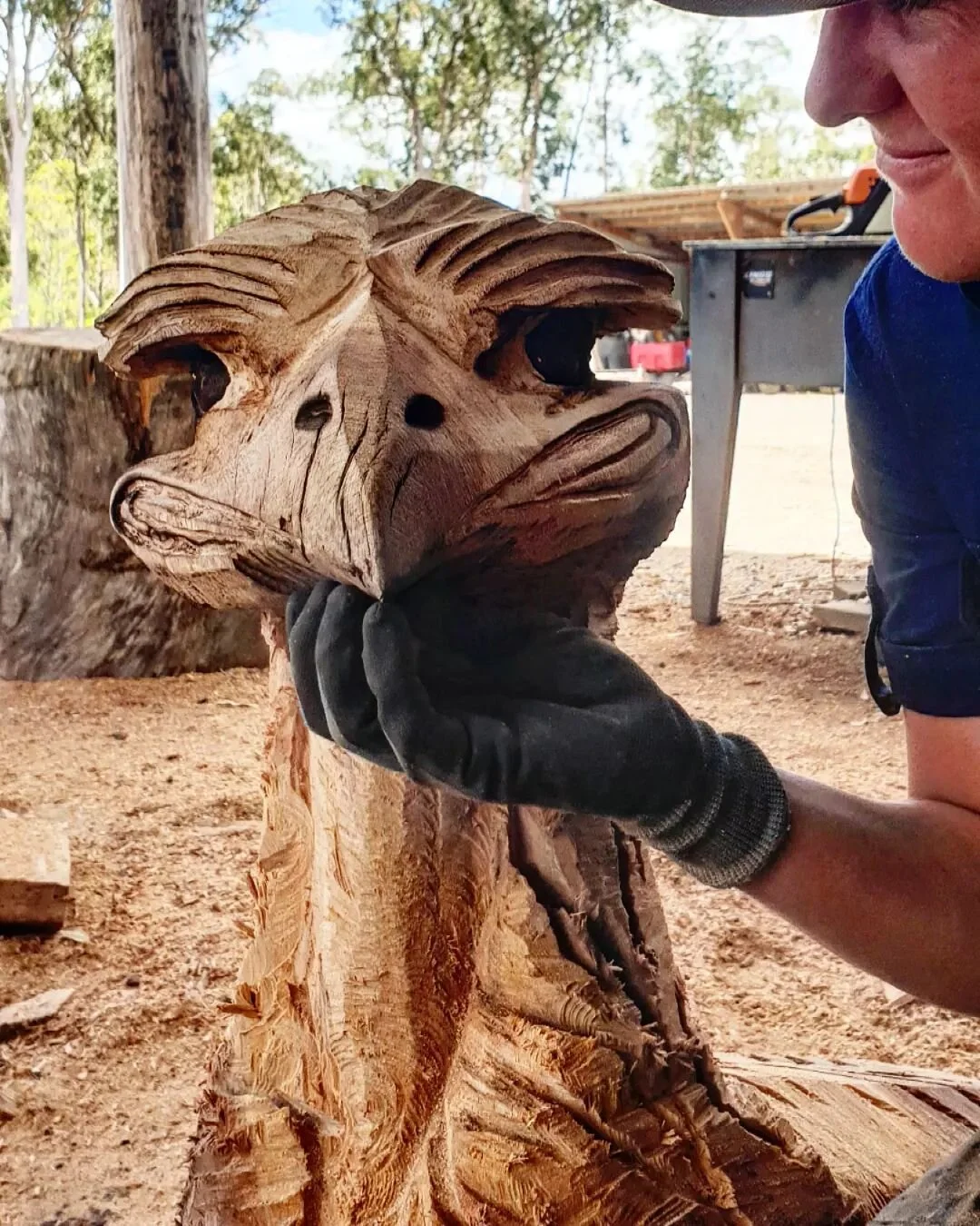 Working on this little guy today. Thinking he will fit nicely next to the front door, greeting the guests 😊

Three fun facts about the Emu:
 
&bull; Emu's are the only bird with calf muscles.
&bull; Emu's cannot walk backwards 
&bull; More than 600 
