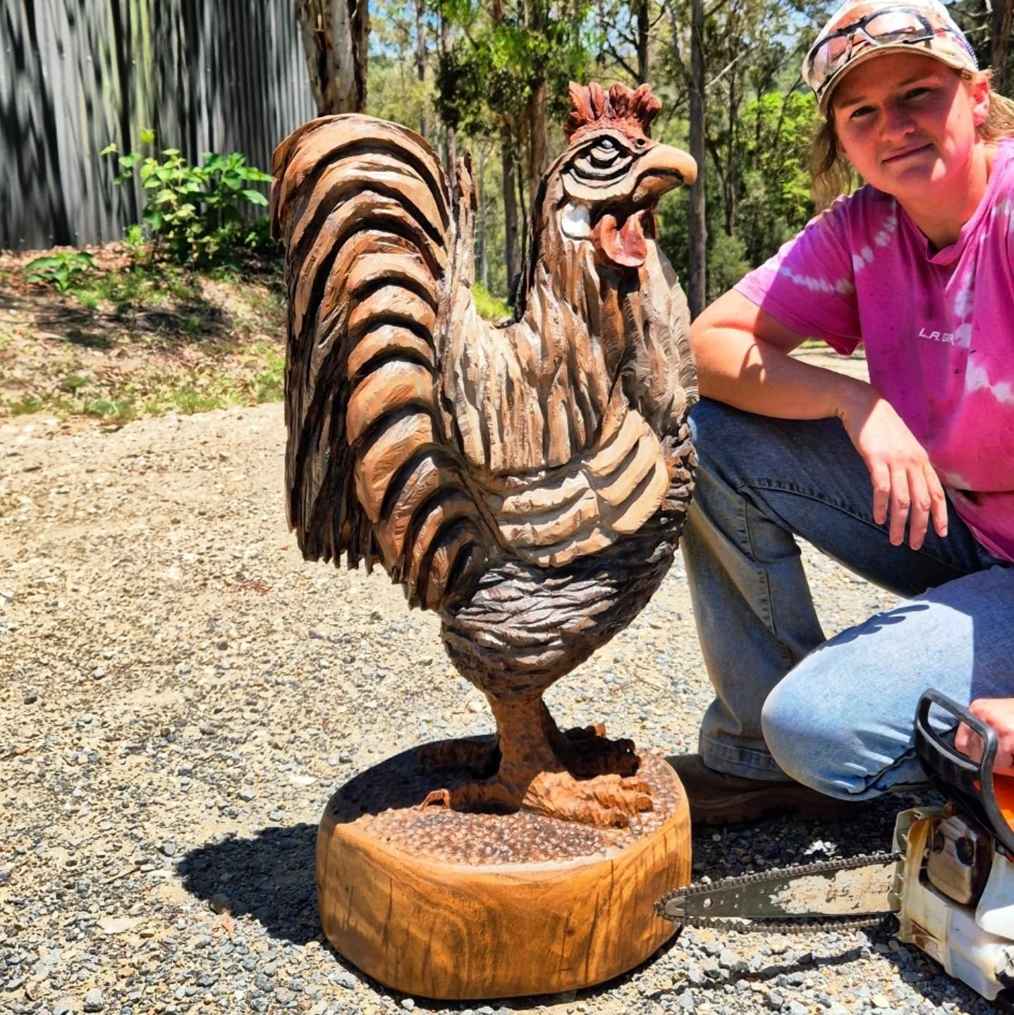 Are you stuck on gift ideas? Or maybe looking for a statement piece for your front door?
This handsome fella would make an excellent addition to any home and I promise that he won't chase you. 
Please DM to find out how we can get this big fella to y