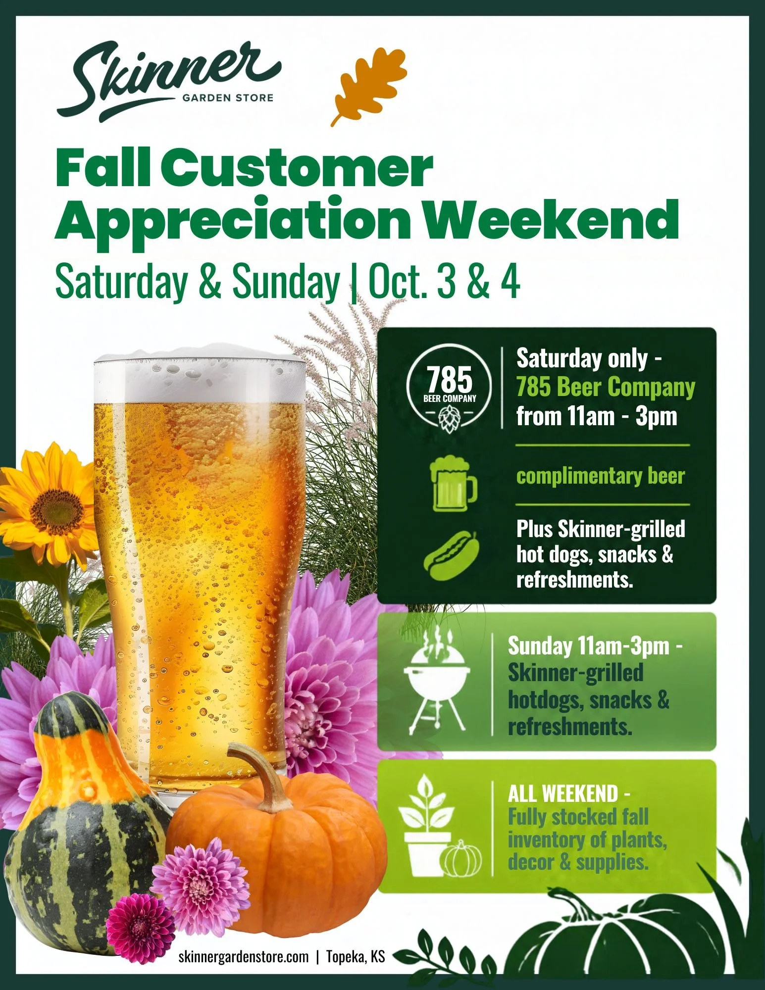 FALL CUSTOMER APPRECIATION WEEKEND