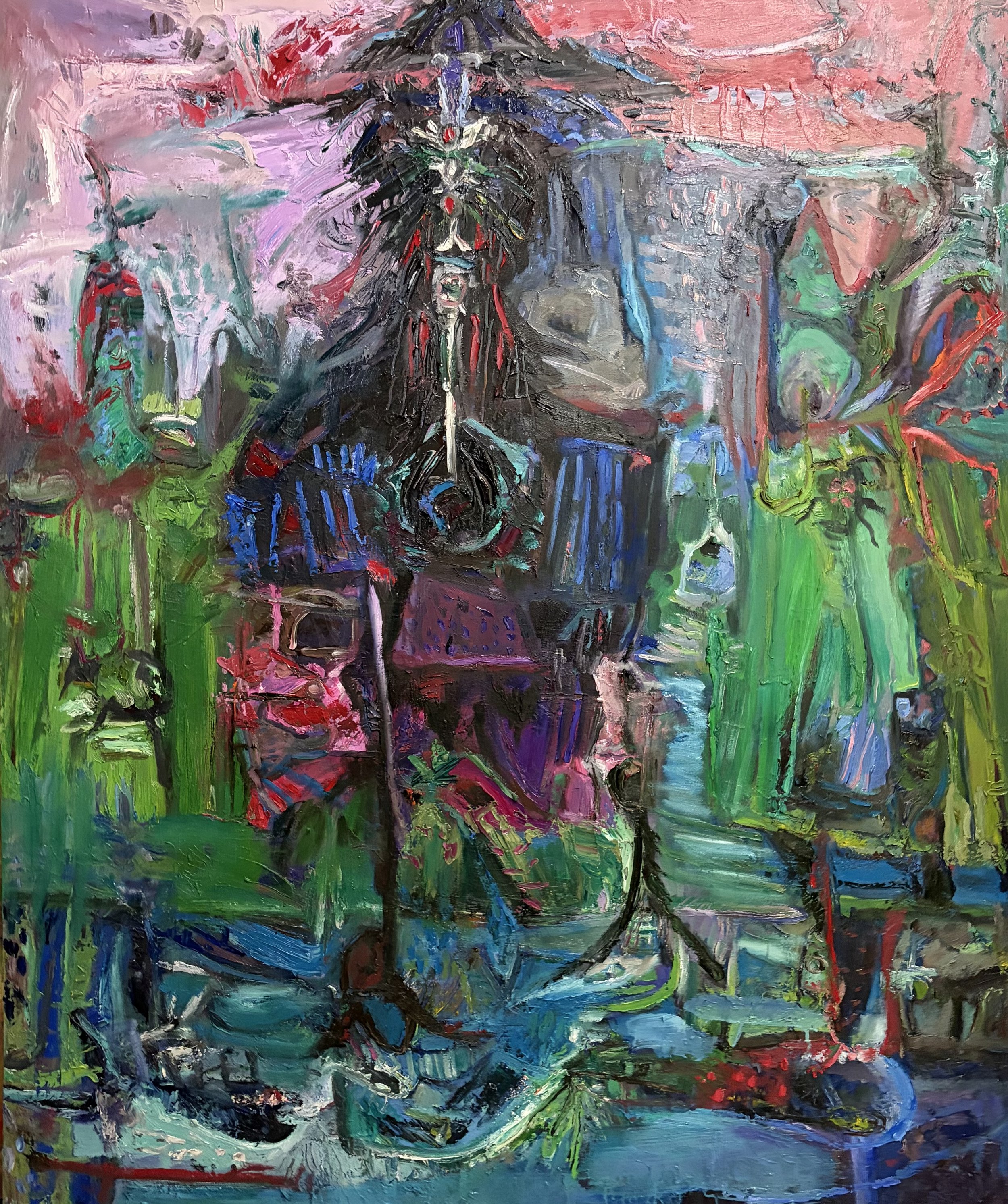 "The Guardian", Oil, 72" x 60", $4000