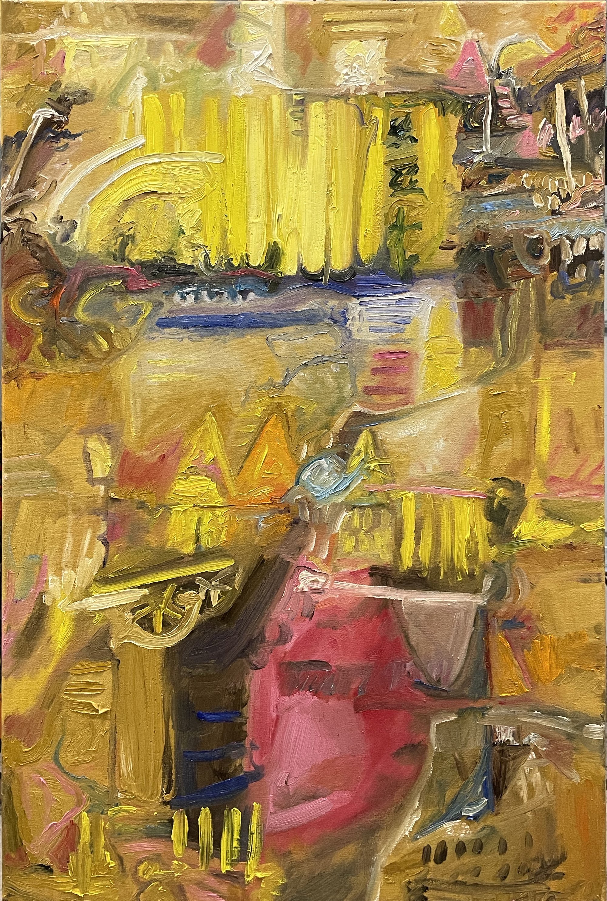 "The Clues Were There, But Not to Be Seen", Oil, 24" x36", Private Collection