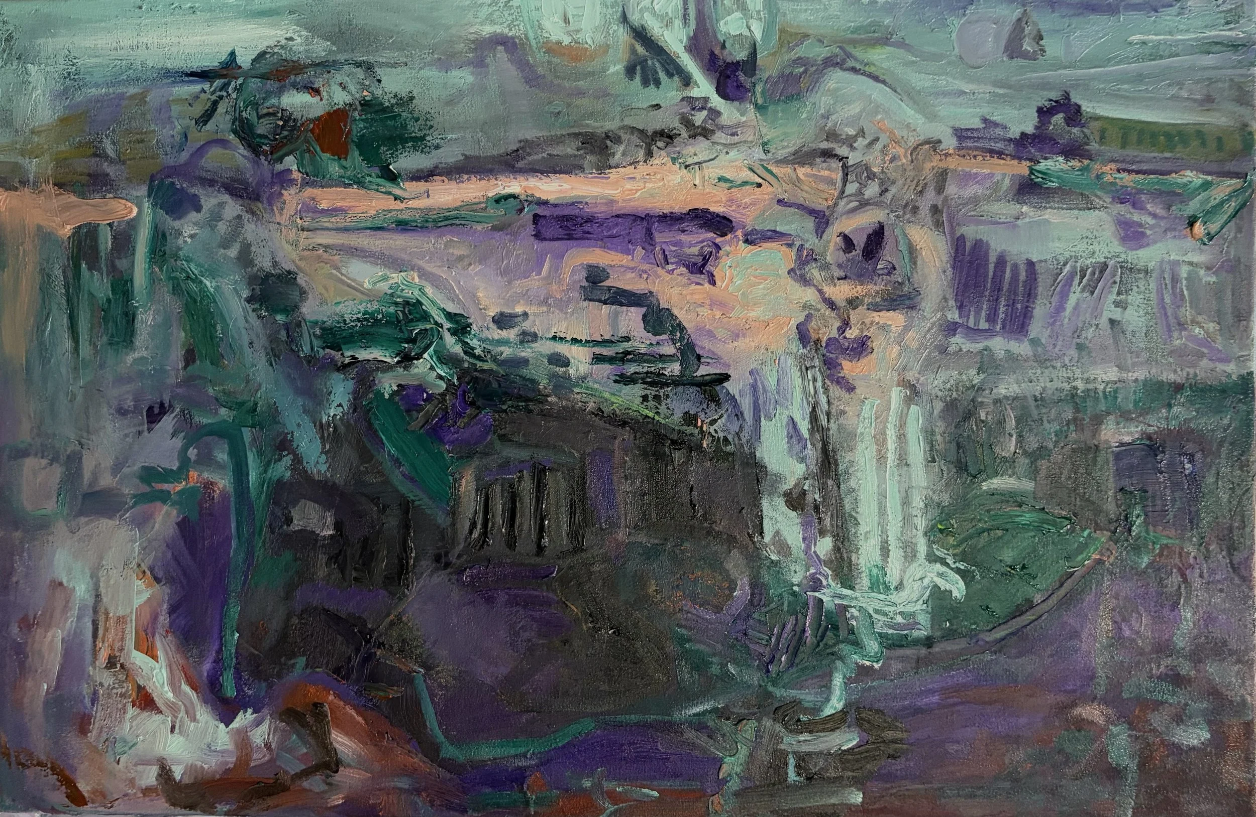 “I Just Don’t Know and I Just Don’t Care,” Oil, 36” x 24”, $1000