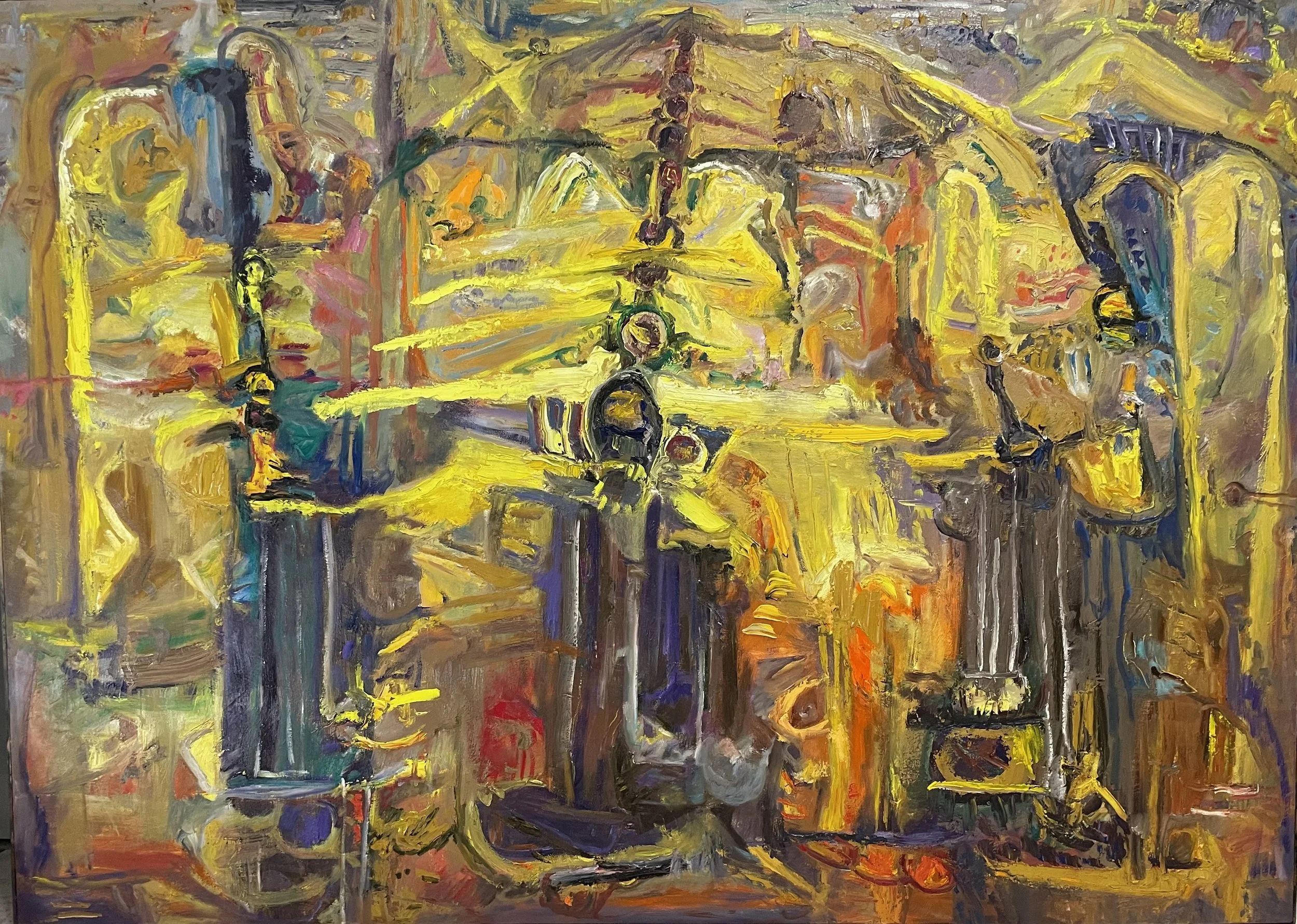 "The Thought was Lost", Oil, 60' x 84", $4500