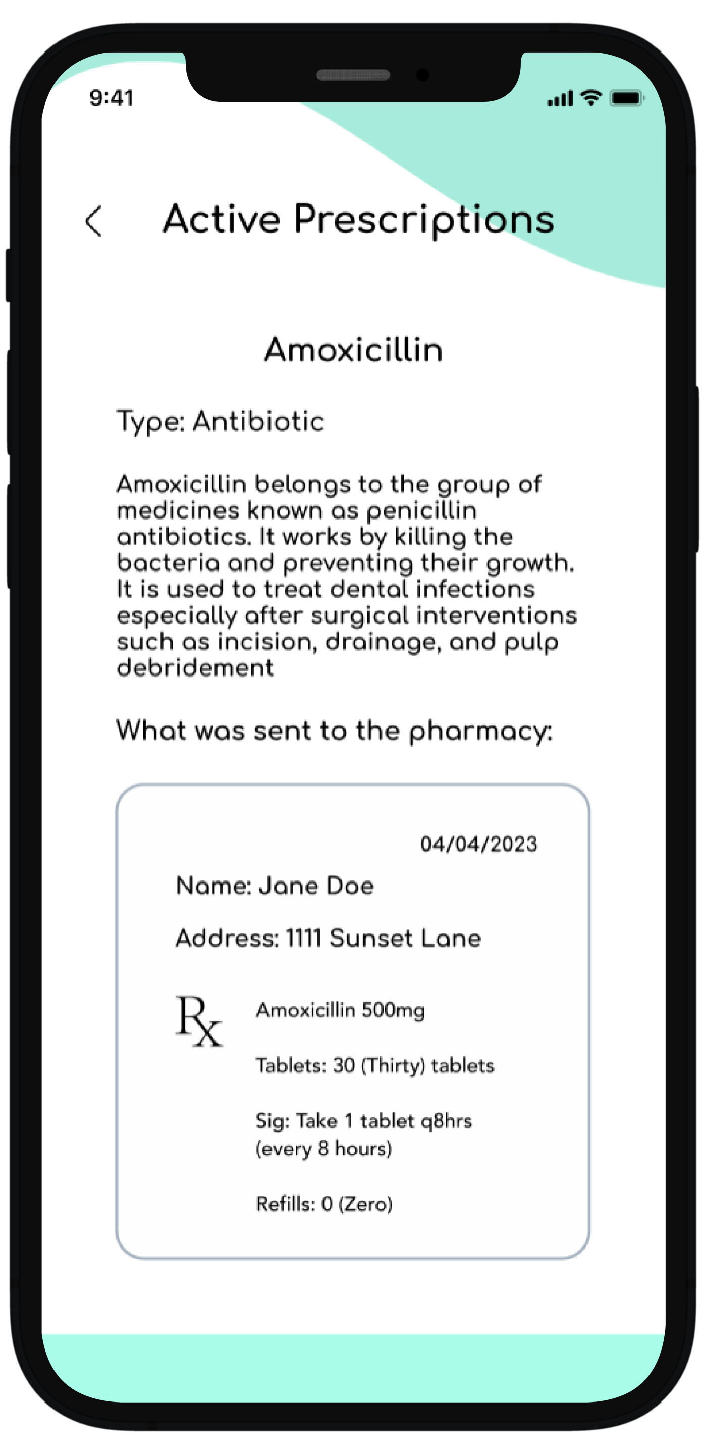 They then are taken to this specific medication page where they get all relevant details regarding this particular prescription