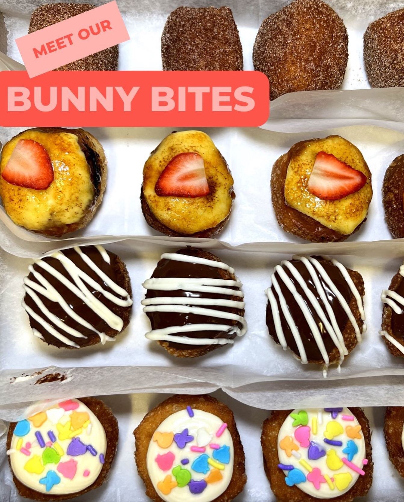 Hop on over to our site 🐰Check out our Limited Edition BUN BITES or DIY with our popular Ready-To-Bake Classics!

Our Easter Preorders are now open for pickup on 4/8 between 10:00 AM - 1:00 PM at our N. Salina St Location. 
*Preorder cut off: 4/5 at