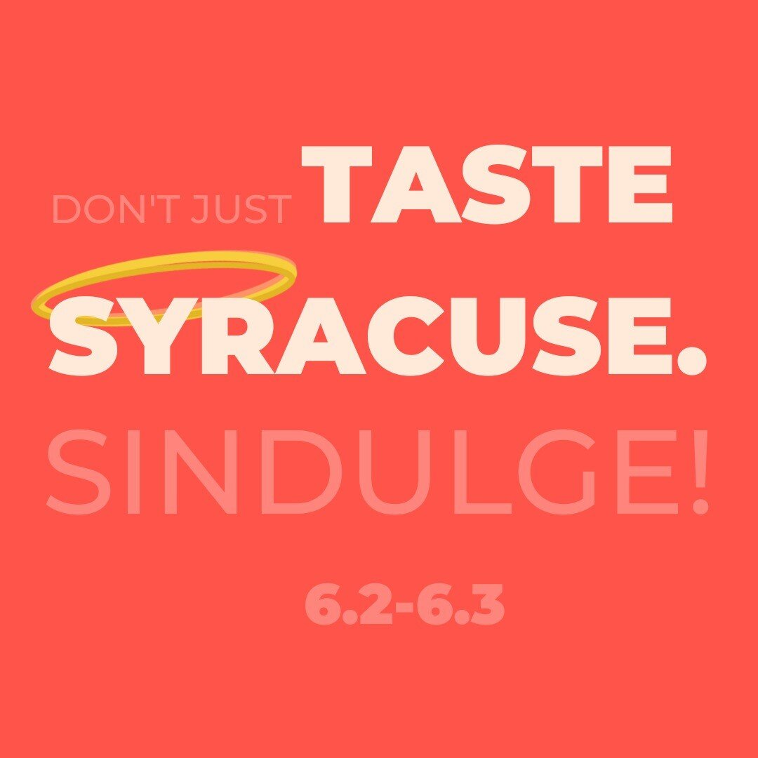 SOMETHING SWEET (AND SAVORY) IS COMING TO TASTE OF SYRACUSE THIS YEAR!

Stop by our tent and treat yourself to one of our SINdulgent Buns or our $2 Bun Bite samples😇

Find us in Clinton Square on 6/2 &amp; 6/3 from 11AM- 10PM each day.

Whether you'