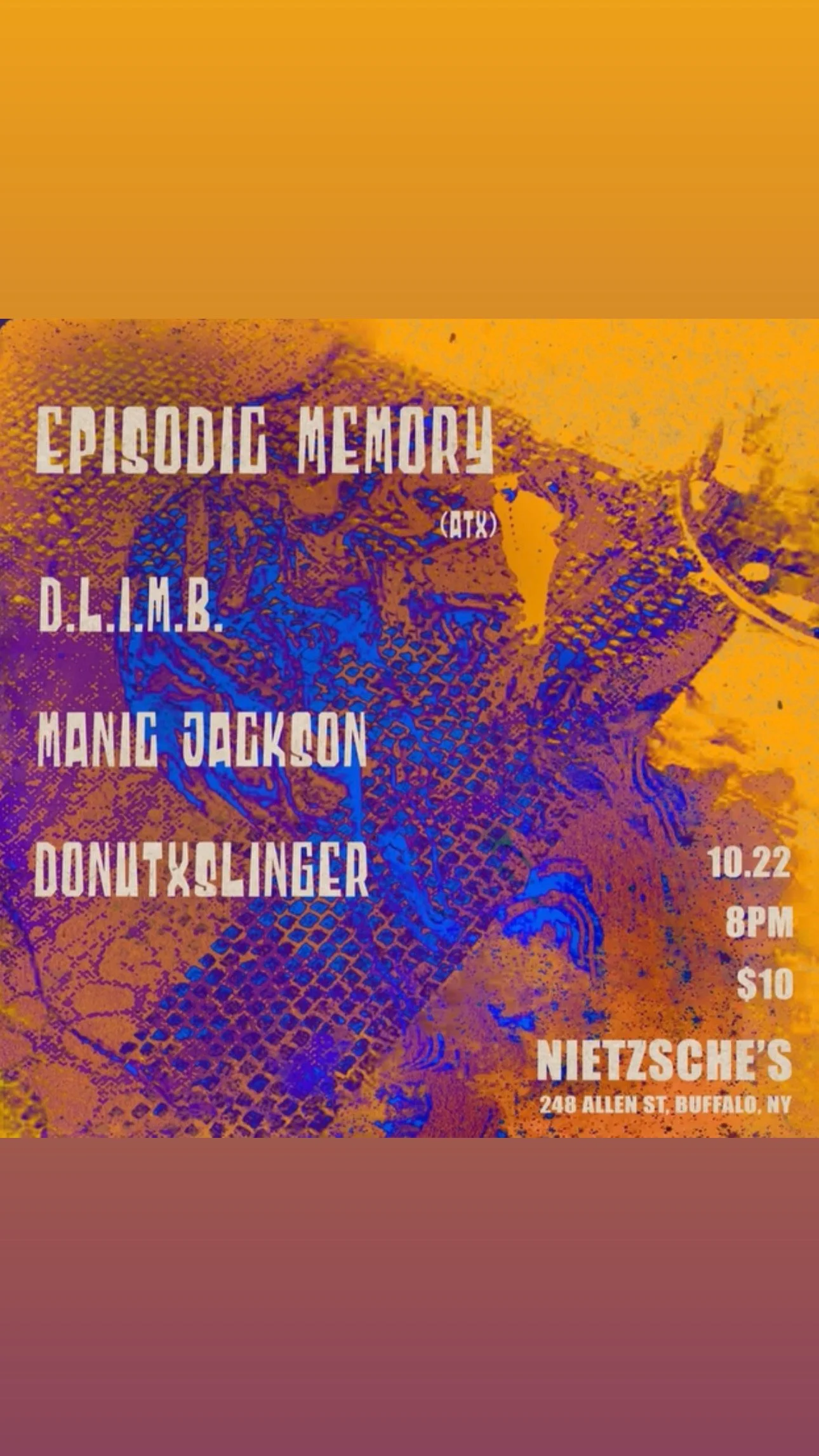 Episodic Memory's "Colour Rider" Tour