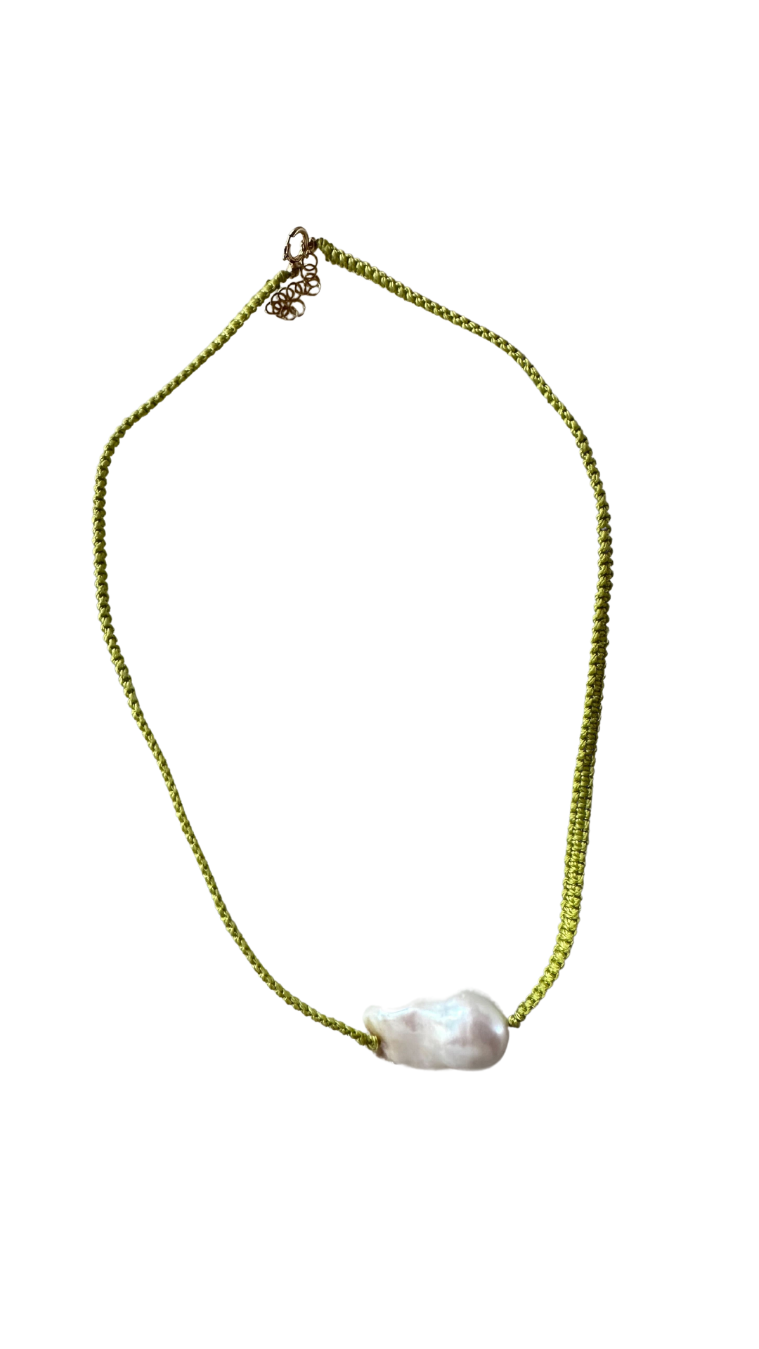 Lime Green Playful Pearl Choker