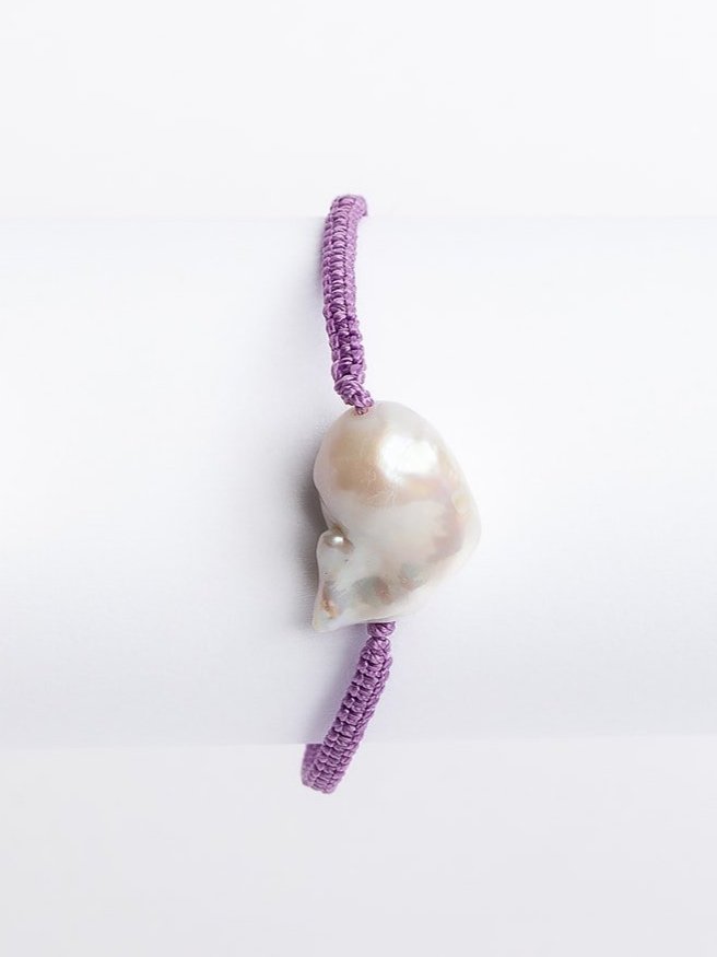 Lavendar Playful Pearl Bracelet
