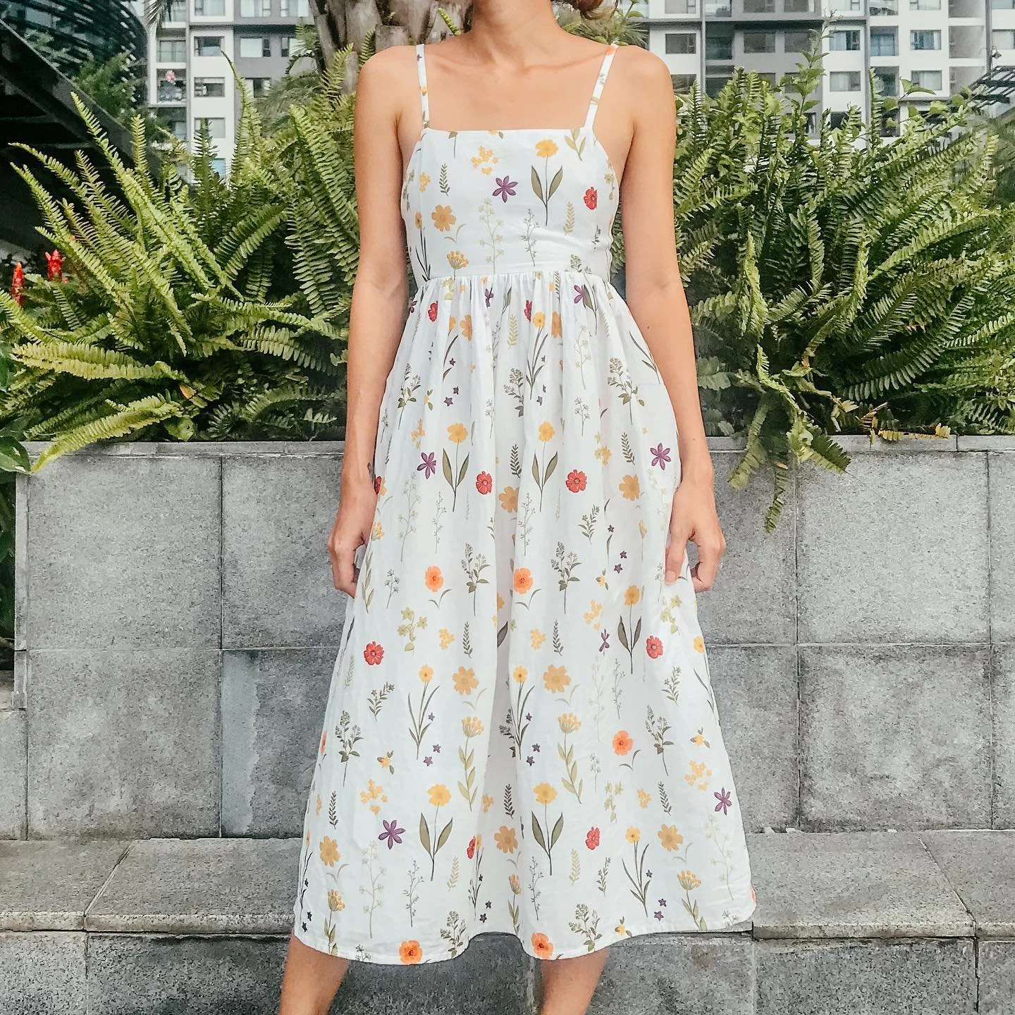 DIY Summer dress | Simple open back dress for beginner | Step by step sewing tutorial [+ Free Pattern]