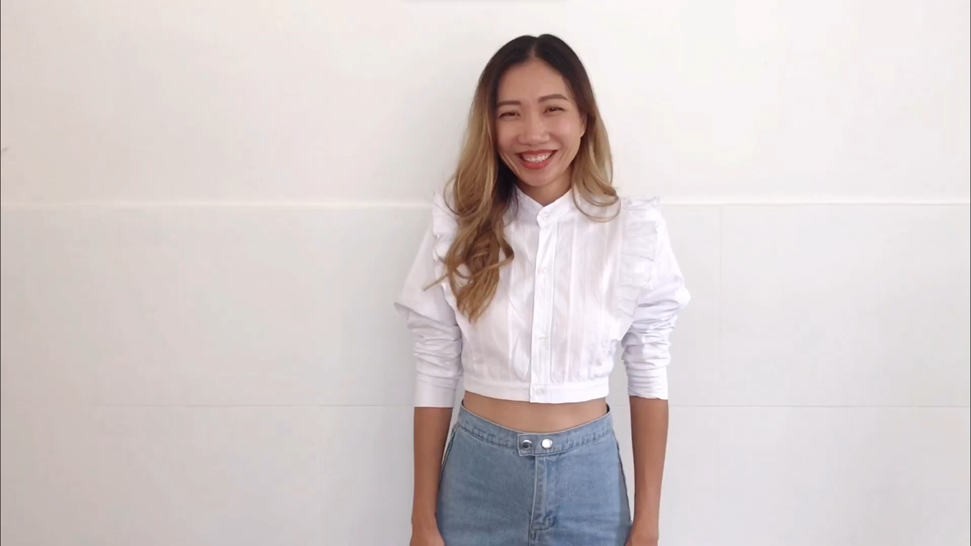 DIY FRILL TOP from old shirt - Refashion/Recylce old shirt into Frill blouse/crop top