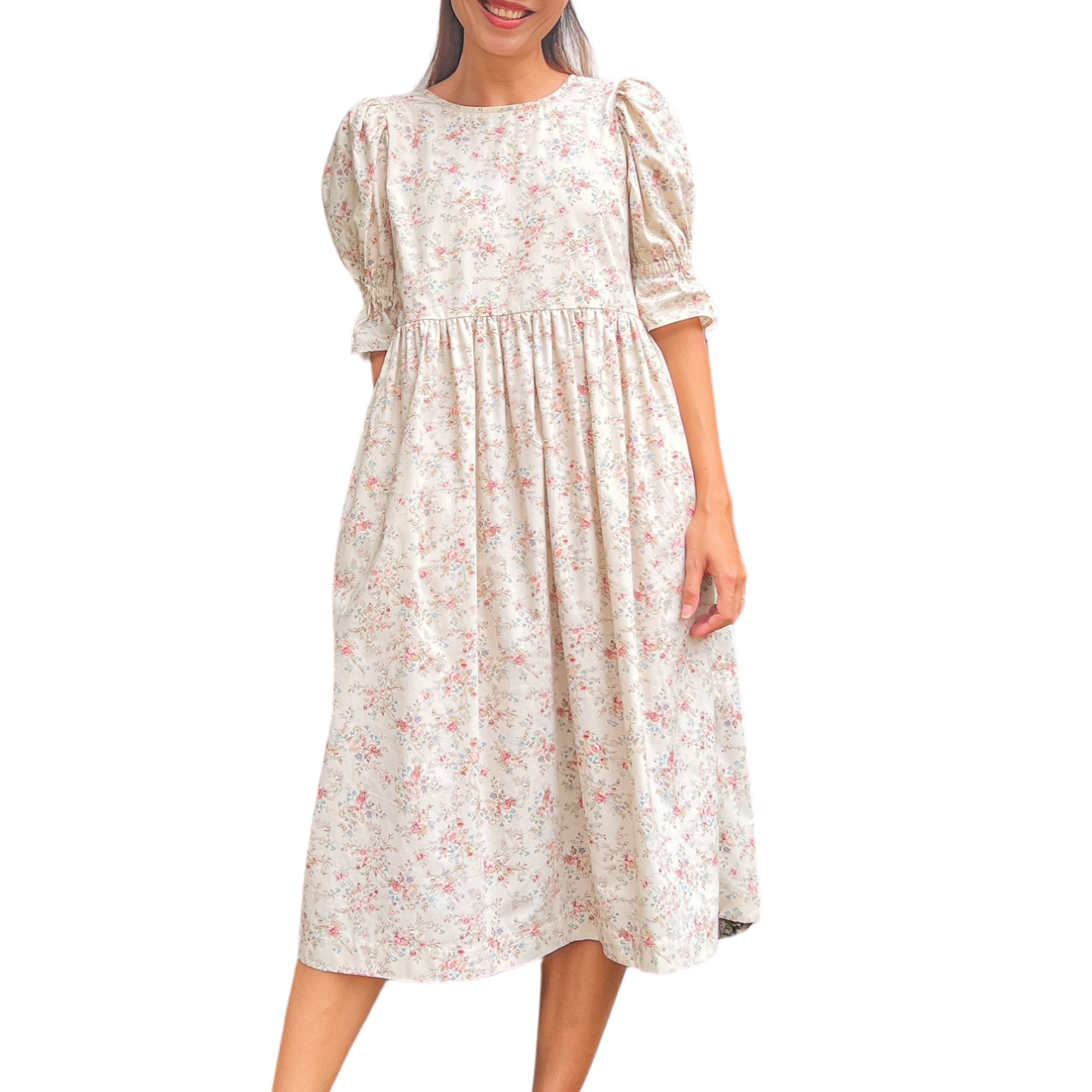 DIY Classic puff sleeve dress | Step by step sewing tutorial