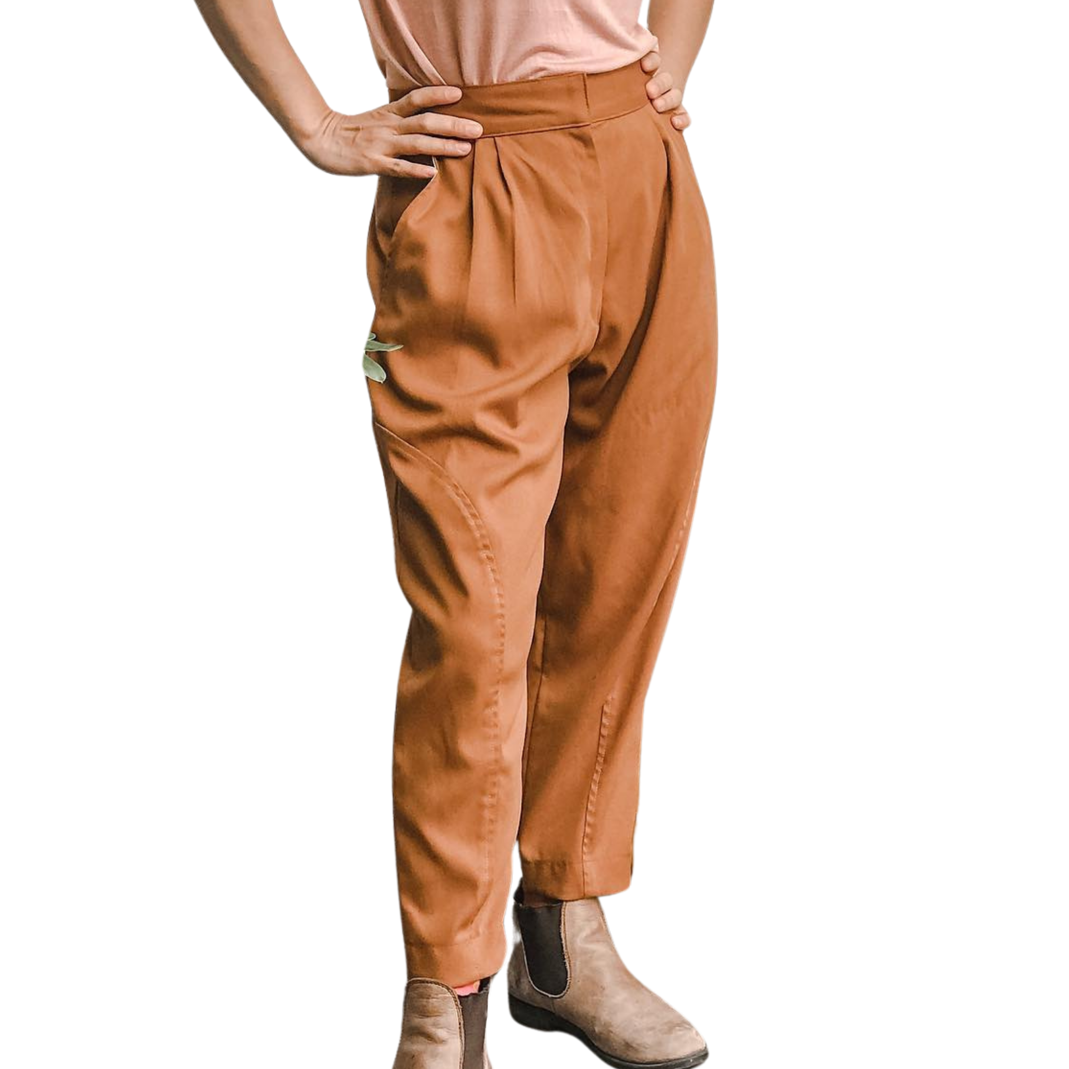 DIY Baggy pants from oversize pants with zipper &amp; pockets - Step by step tutorial
