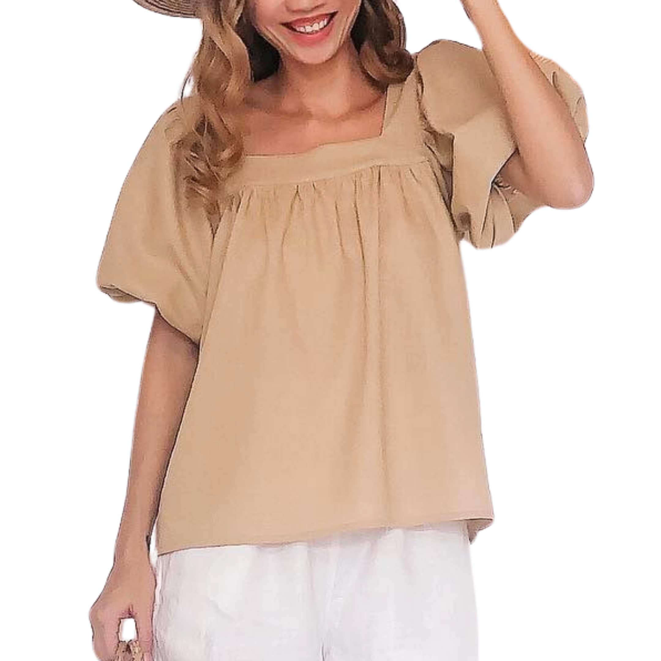 DIY Puff sleeve square neck blouse (Beginner friendly) | Step by step sewing tutorial