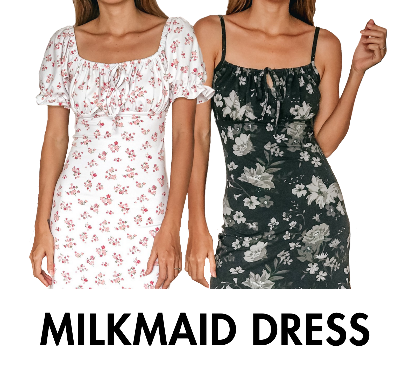 DIY MILKMAID DRESS (Sleeveless midi version &amp; Puff sleeve version) - Step by step sewing tutorial