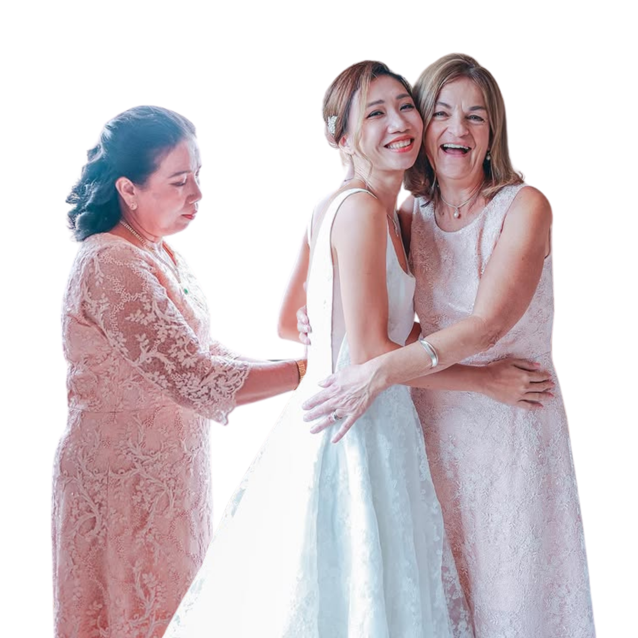 I made dresses for my mothers (A-line dress &amp; Half circle dress) | My perfect wedding series - Ep 7