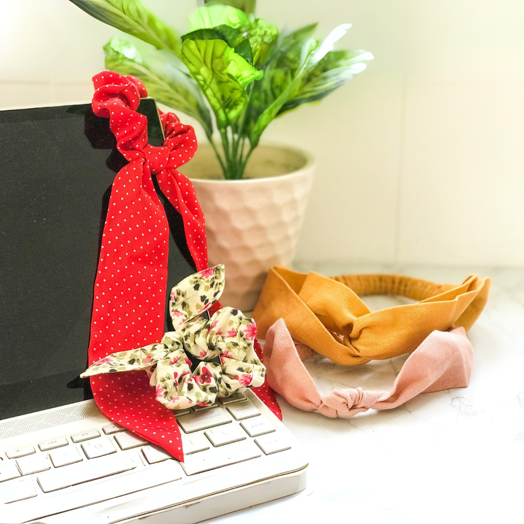 DIY SCRUNCHIES &amp; HEADBANDS - Hand-sewn project - Episode 1