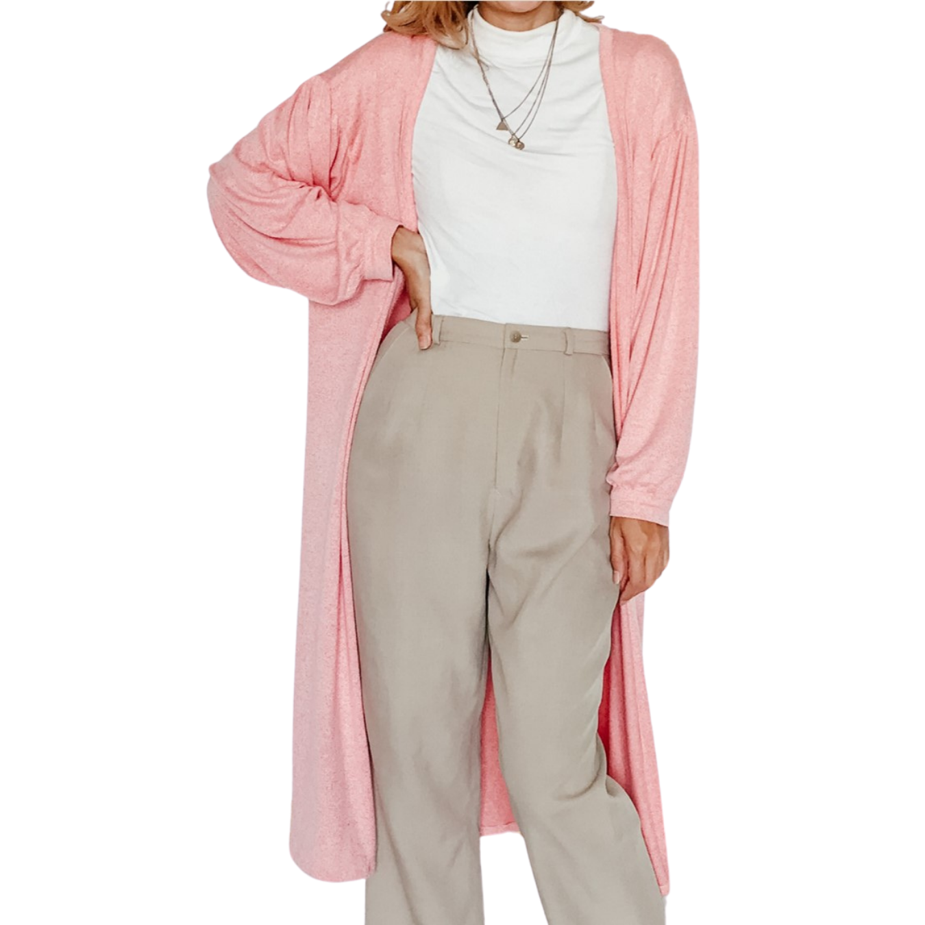 DIY Puff sleeve cardigan that you can wear as a Wrap dress