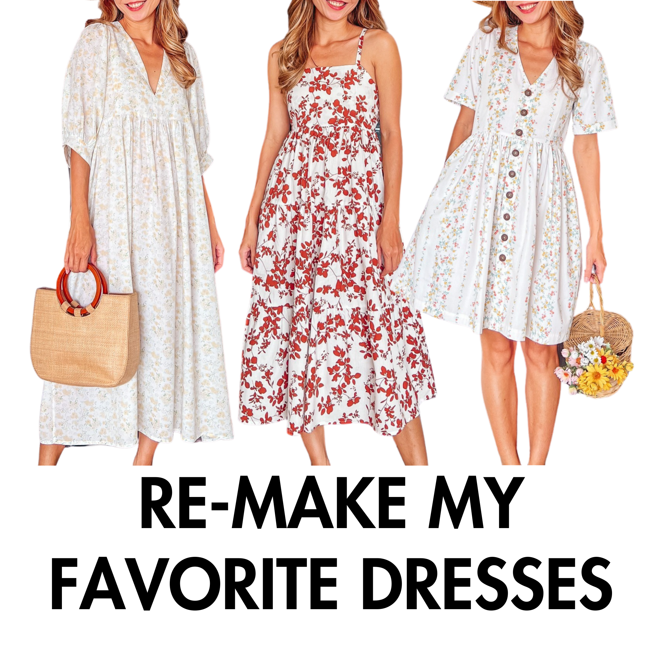 Re-making my favorite dresses in the new versions (Coz I love them so much) | Sewing tutorial