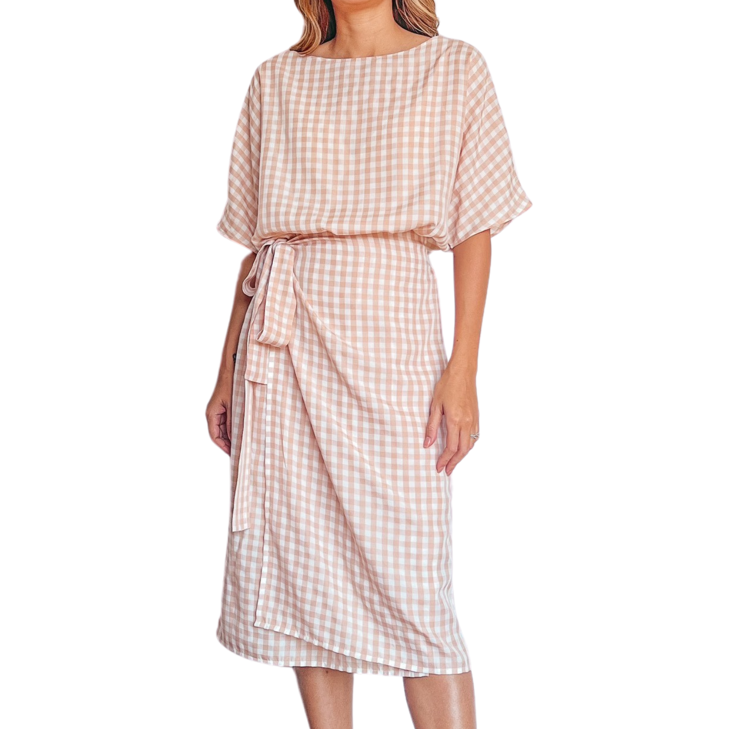 Making my Valentine's dress (Boat neck, batwing sleeve, wrap look) | Beginner sewing project