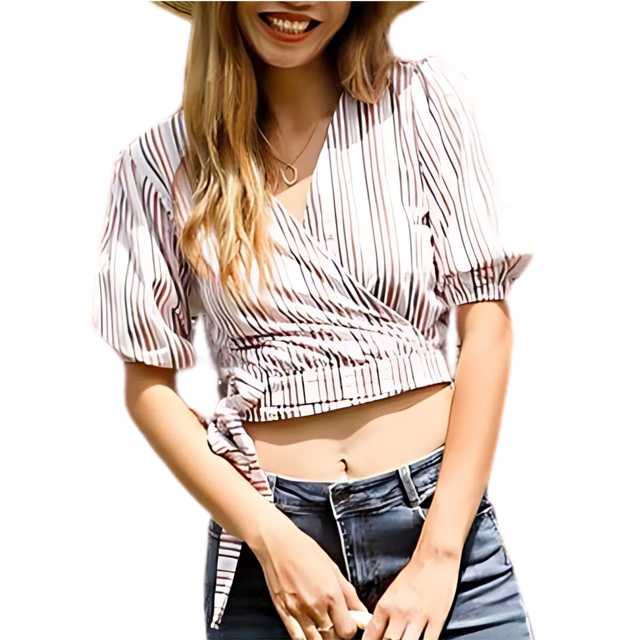 DIY PUFF SLEEVE WRAP TOP from Men's shirt - Me-made Summer Challenge - Ep 2