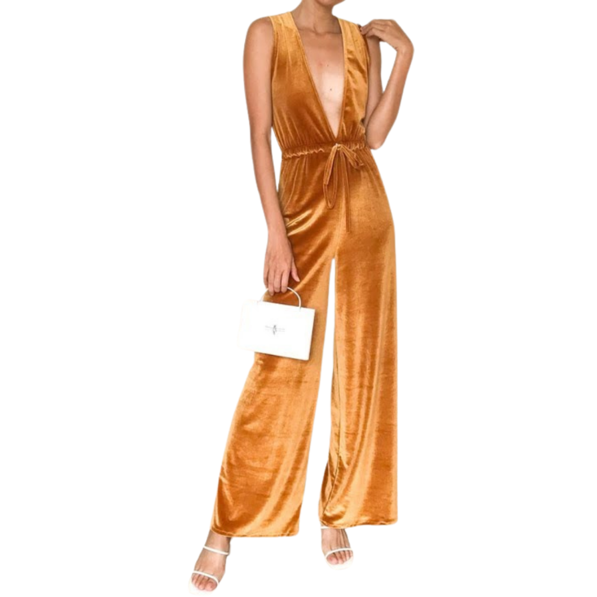 DIY Velvet Jumpsuit - Reformation inspired - Party outfit idea 2020
