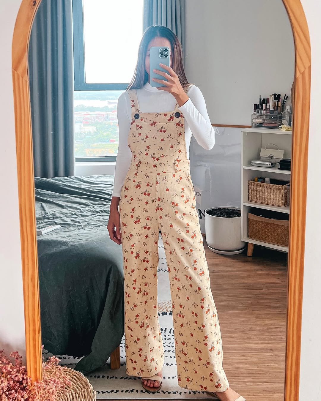 Making my dream jumpsuit (high waisted, wide leg pants, side pocket, side zipper) | Sewing tutorial