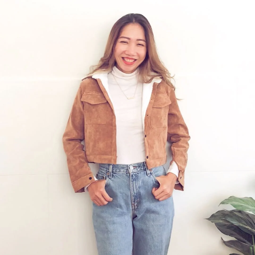DIY Corduroy jacket/Sherpa jacket from old shirt - Old shirt transformation idea