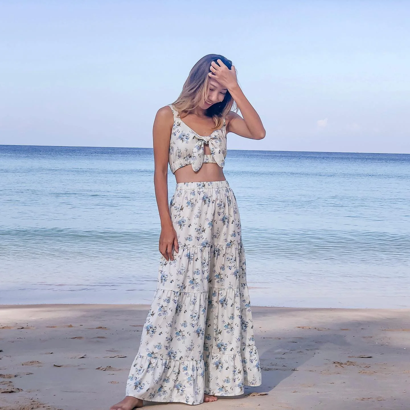 DIY 2 PIECES MAXI SET | Vacation wardrobe (Ep 2) | Step by step sewing tutorial