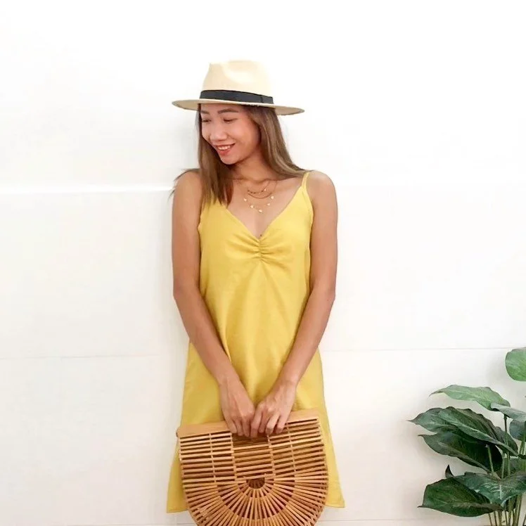 DIY Slip dress - Refashion old dress into slip dress - How to make slip dress