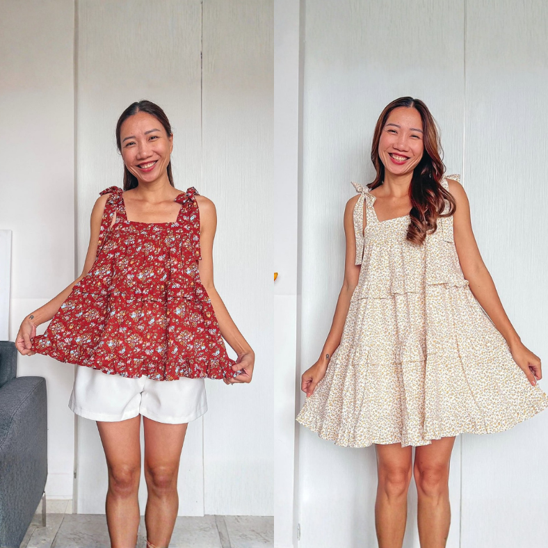 DIY Summer blouse/dress | Super easy and beginner friendly sewing project | Step by step tutorial
