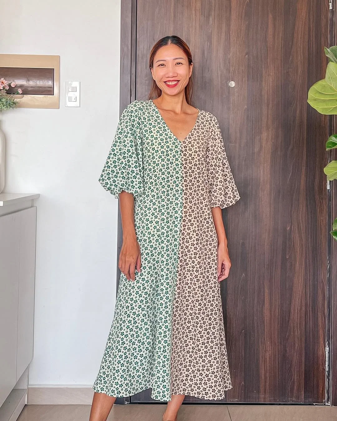 Making my new favorite spring dress | Balloon/Bishop sleeve dress | Step by step sewing tutorial