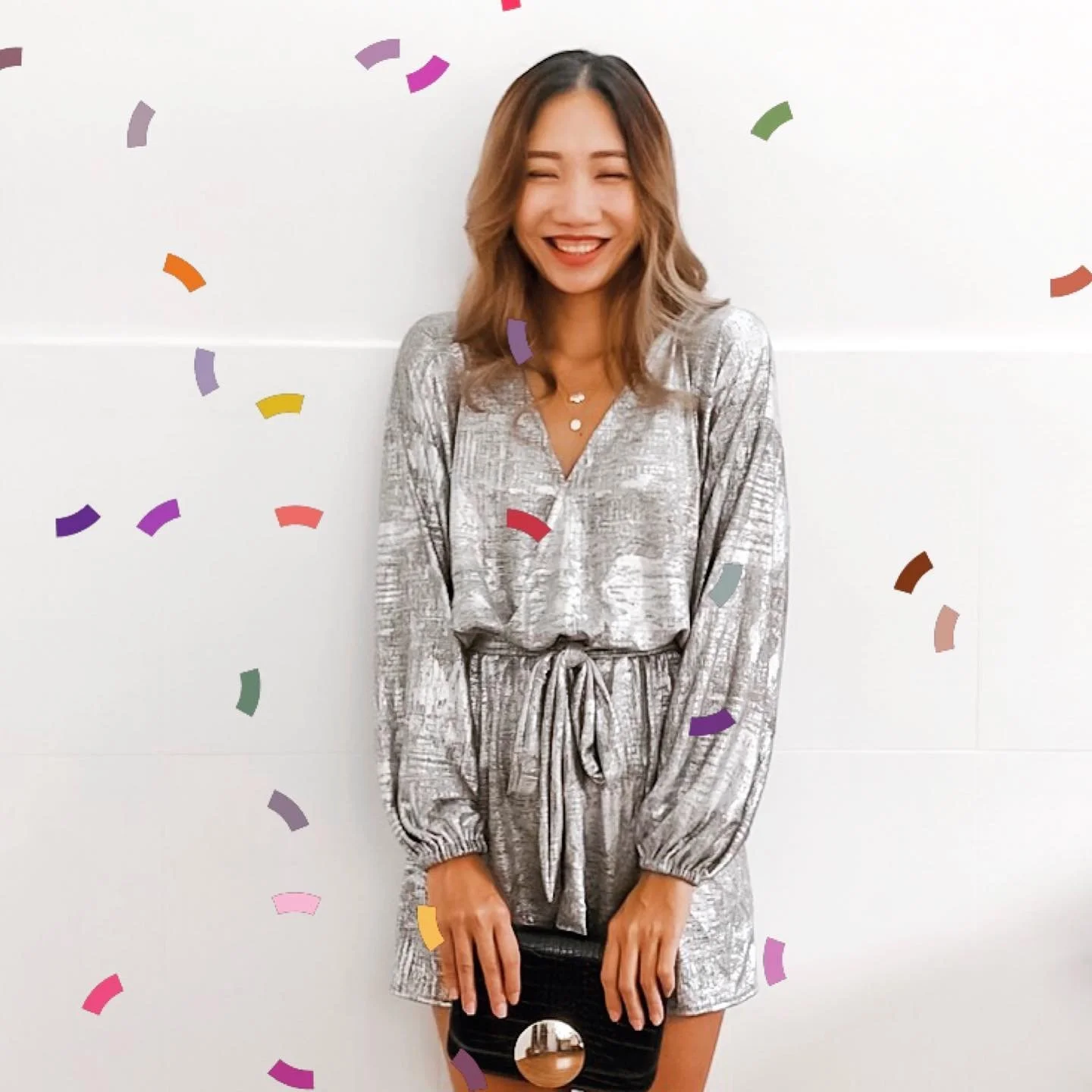DIY Party dress - V-Neck Sequin jumpsuit/romper - Party outfit idea
