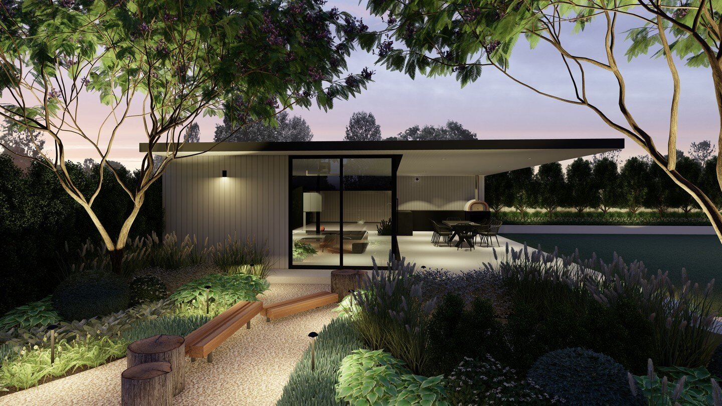 Project Angle Vale at night.

#landscapedesign
#landscapedesignadelaide
#adelaidedesigner
#adelaidedesign
#landscapedesigner
#exteriordesigner
#studioes